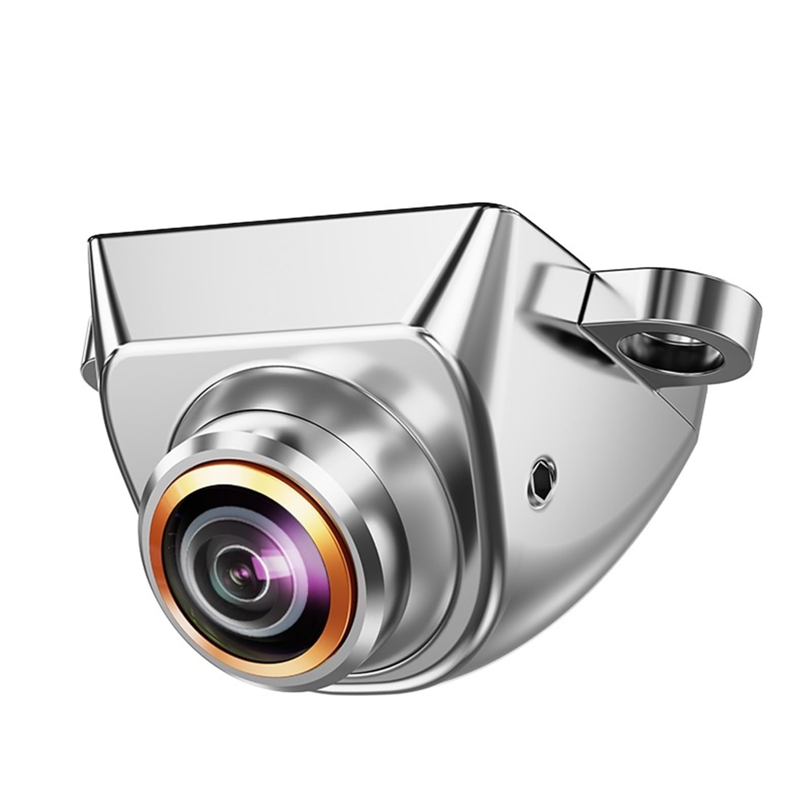 Rückfahrkamera für Auto 170° AHD1080P Auto-Front-/Rückfahrkamera 360° Verstellbare Fisheye-Goldlinse Full-HD-Nachtsicht wasserdichte Kameras Rückkamera(Chrome-CVBS-AHD720P) von ZHANFEIS