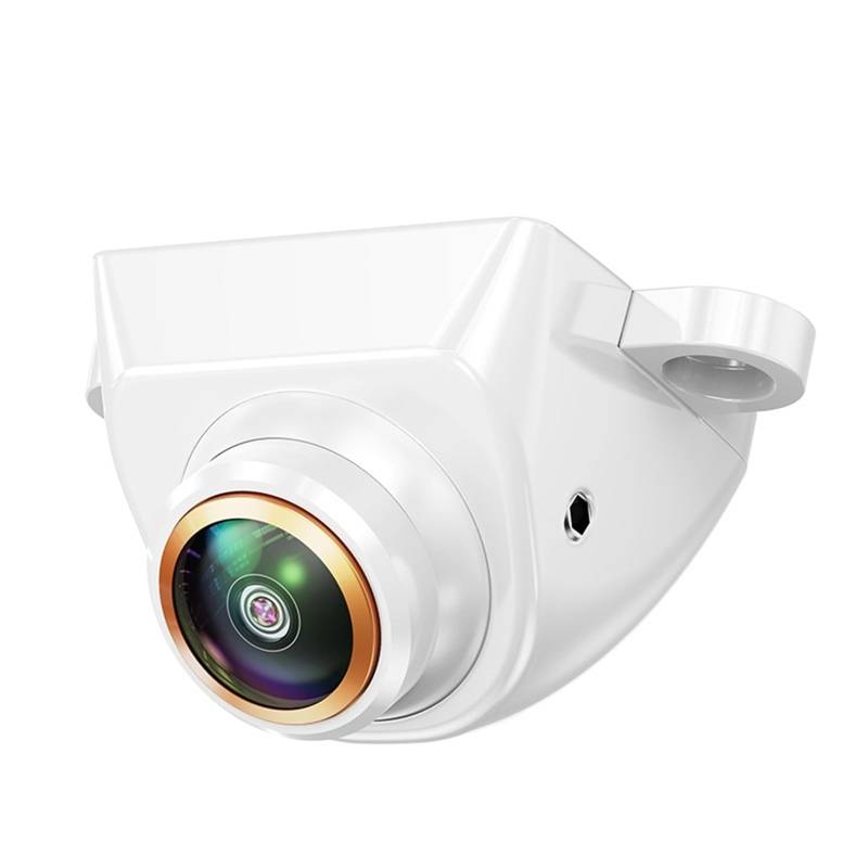 Rückfahrkamera für Auto 170° AHD1080P Auto-Front-/Rückfahrkamera 360° Verstellbare Fisheye-Goldlinse Full-HD-Nachtsicht wasserdichte Kameras Rückkamera(White-AHD1080P) von ZHANFEIS