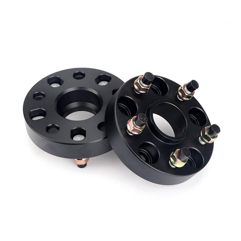 Spurverbreiterung Für FIAT 500L 2 Stück 15/20/25/30/35/40 Mm PCD 5x98 CB 58,1 Mm Spurverbreiterungsadapter Spürverbreiterungsatz(2Piece 35mm Black) von ZHANFEIS