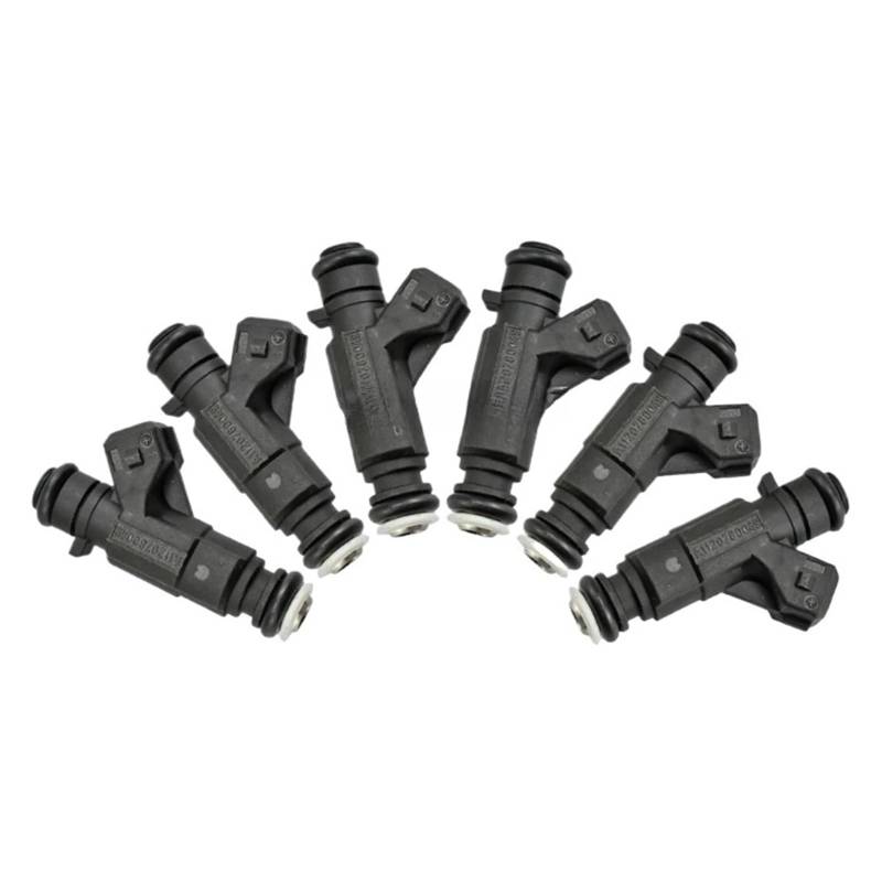 Set of 6 Fuel Injectors A1120780049 0280155742 Compatible for Mercedes-Benz CLK320 E320 C280 ML320 3.2L 2.8L V6 1998-2000 von ZHANGAILINGBI