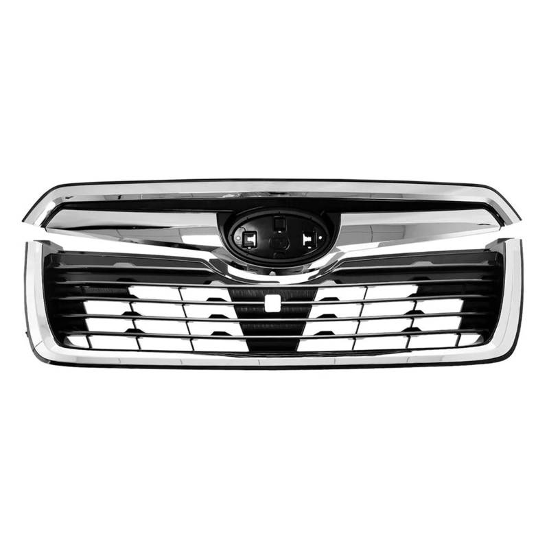 ZHANGAILINGBI ABS-Frontgrill-Gitter-Set im OEM-Stil – kompatibel mit Subaru Forester 2019–2021 – glänzendes Schwarz mit Chromrahmen, Renngrill – Auto-Außenzubehör von ZHANGAILINGBI