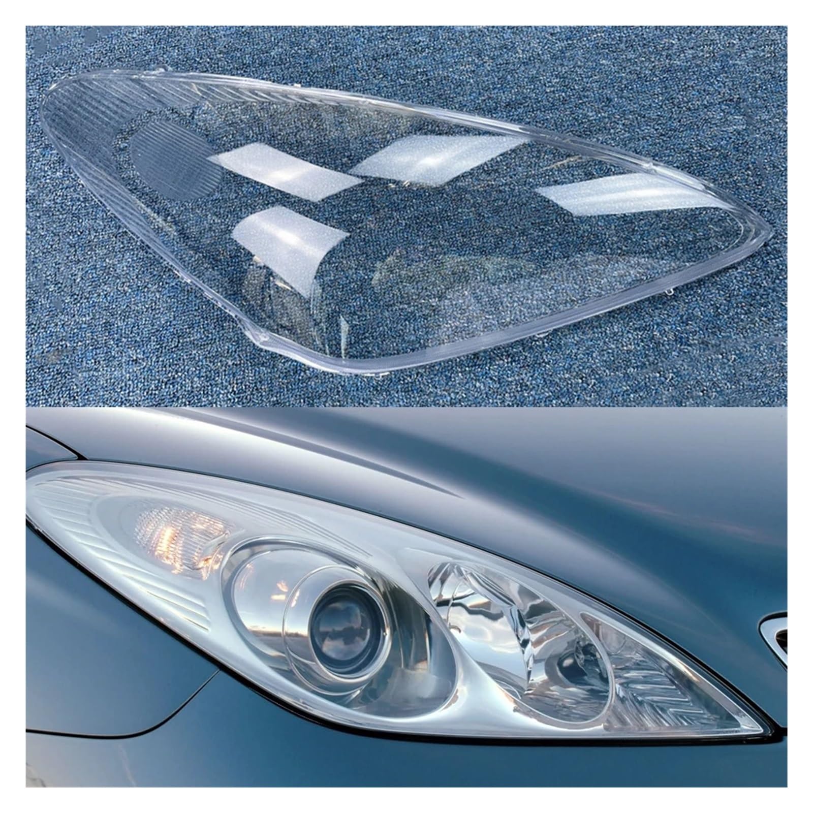 ZHANGAILINGBI Auto-Frontscheinwerfer-Abdeckung, kompatibel mit Lexus ES ES300 ES330 2003 2004 2005, Scheinwerfer, transparente Lampenschirme, Lampenlicht-Linse, Glasschale(Right) von ZHANGAILINGBI