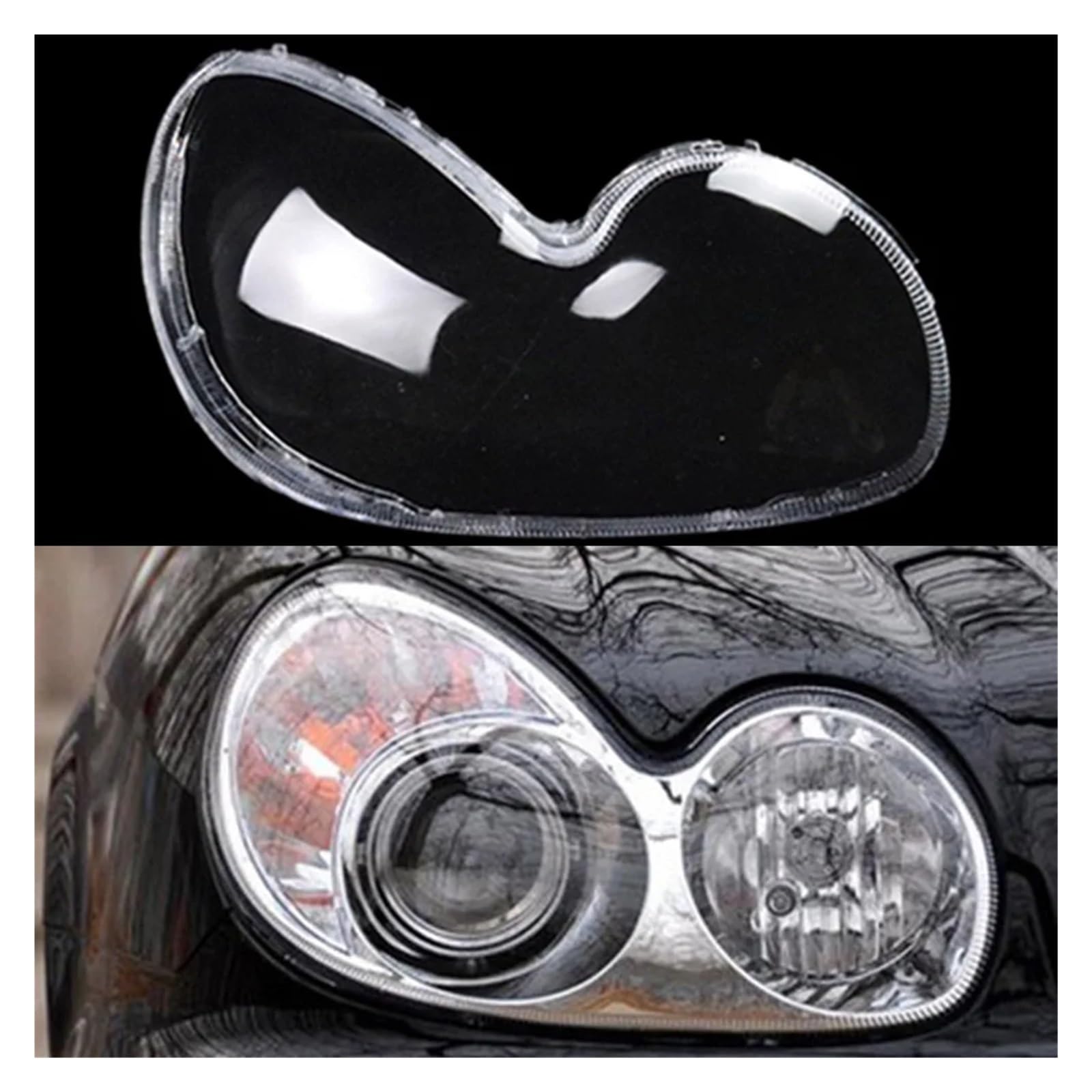 ZHANGAILINGBI Auto Glas Lampe Scheinwerfer Lampcover Shell Transparent Lampenschirm Scheinwerfer Abdeckung Kompatibel for Hyundai Sonata 2003 2004 2005 2006 2007 2008(Right) von ZHANGAILINGBI