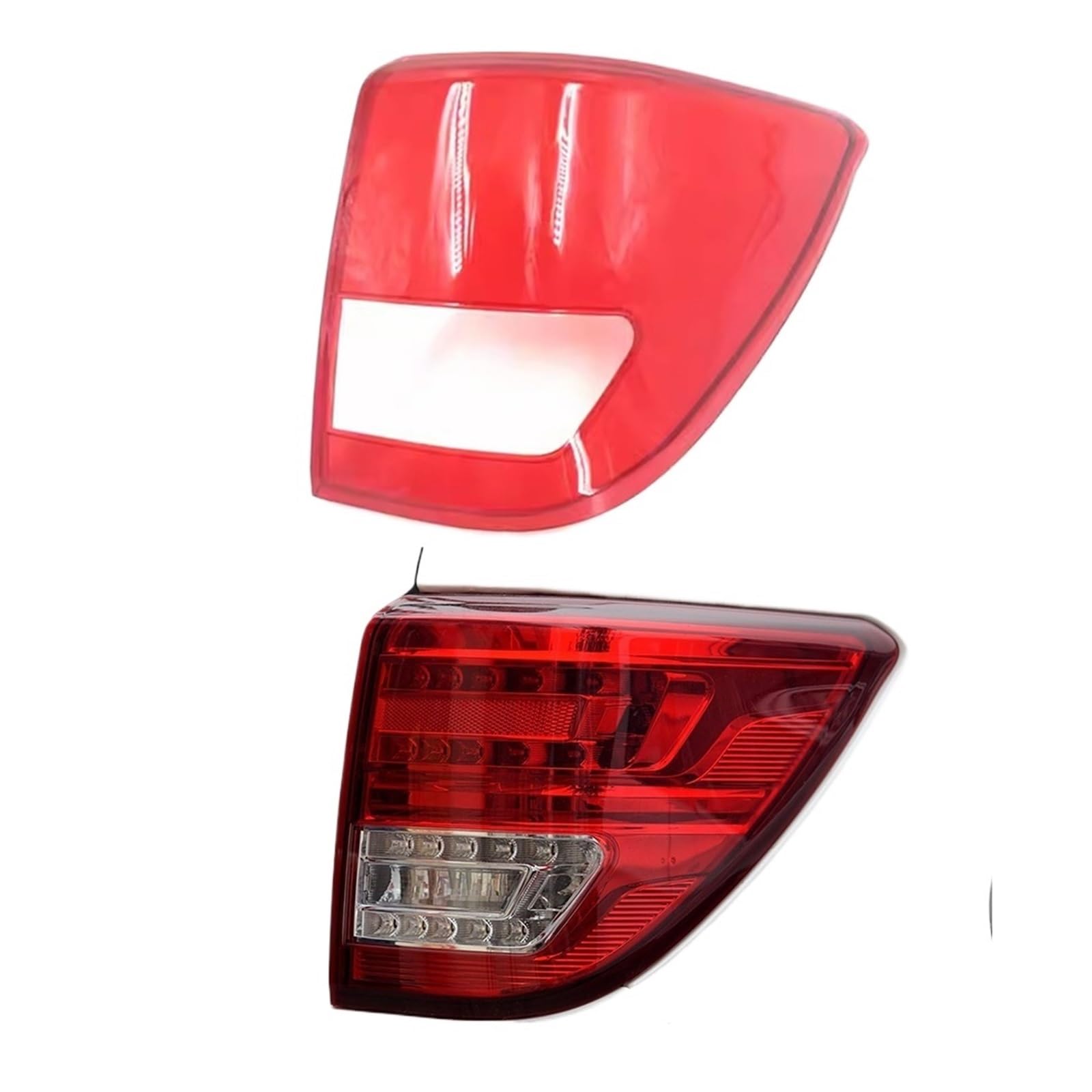 ZHANGAILINGBI Auto Rücklicht Abdeckung Objektiv Shell Hinten Rücklicht Transparent Lampenschirm Lampcover Auto Licht Lampe Kompatibel for Baic Huansu S2 2015 2016(Right) von ZHANGAILINGBI