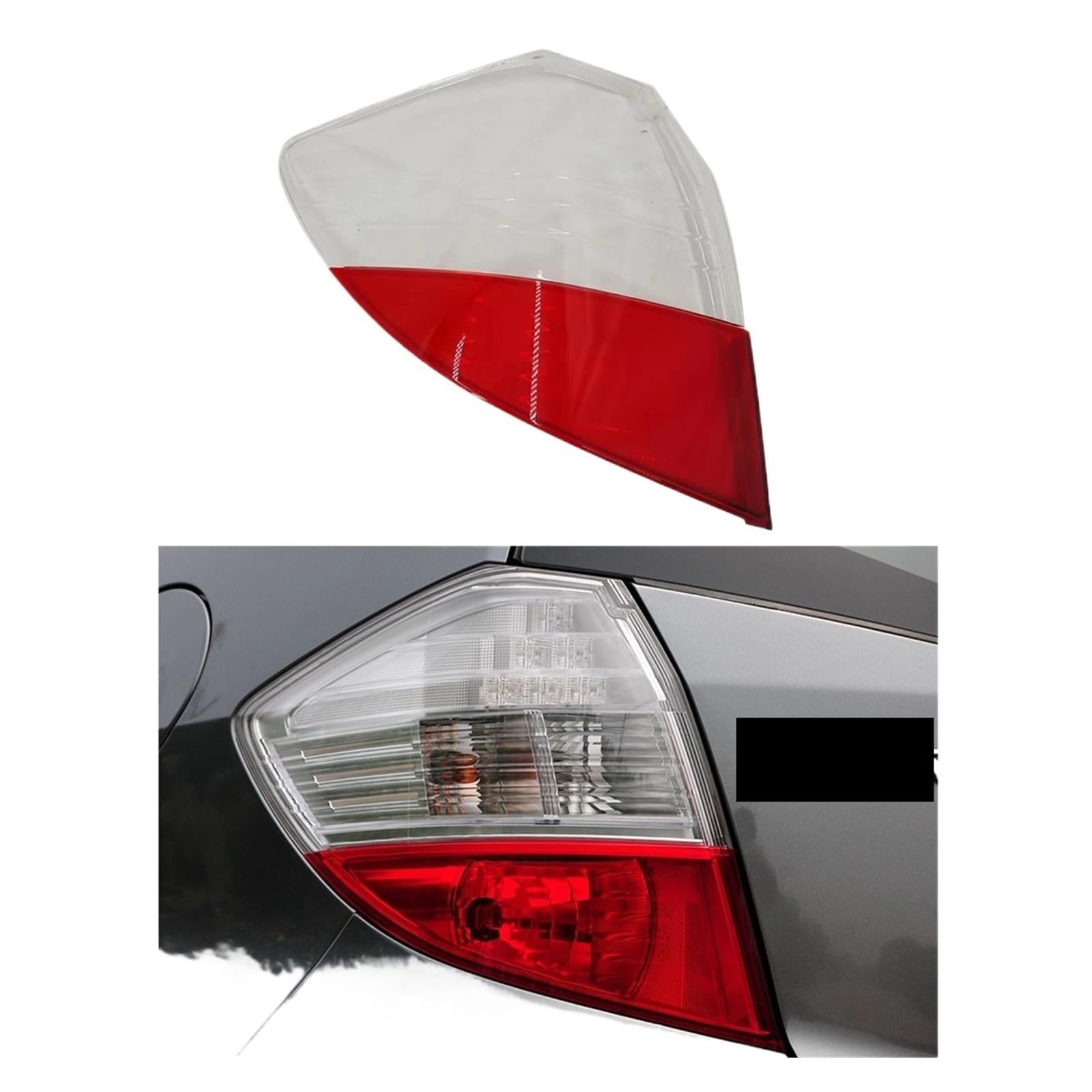 ZHANGAILINGBI Auto Rücklicht Lampenabdeckung Glas Lampengehäuse Rücklichtabdeckung Transparenter Lampenschirm Kompatibel for Honda Fit Jazz Hatchback 2008 2009 2010(Left) von ZHANGAILINGBI