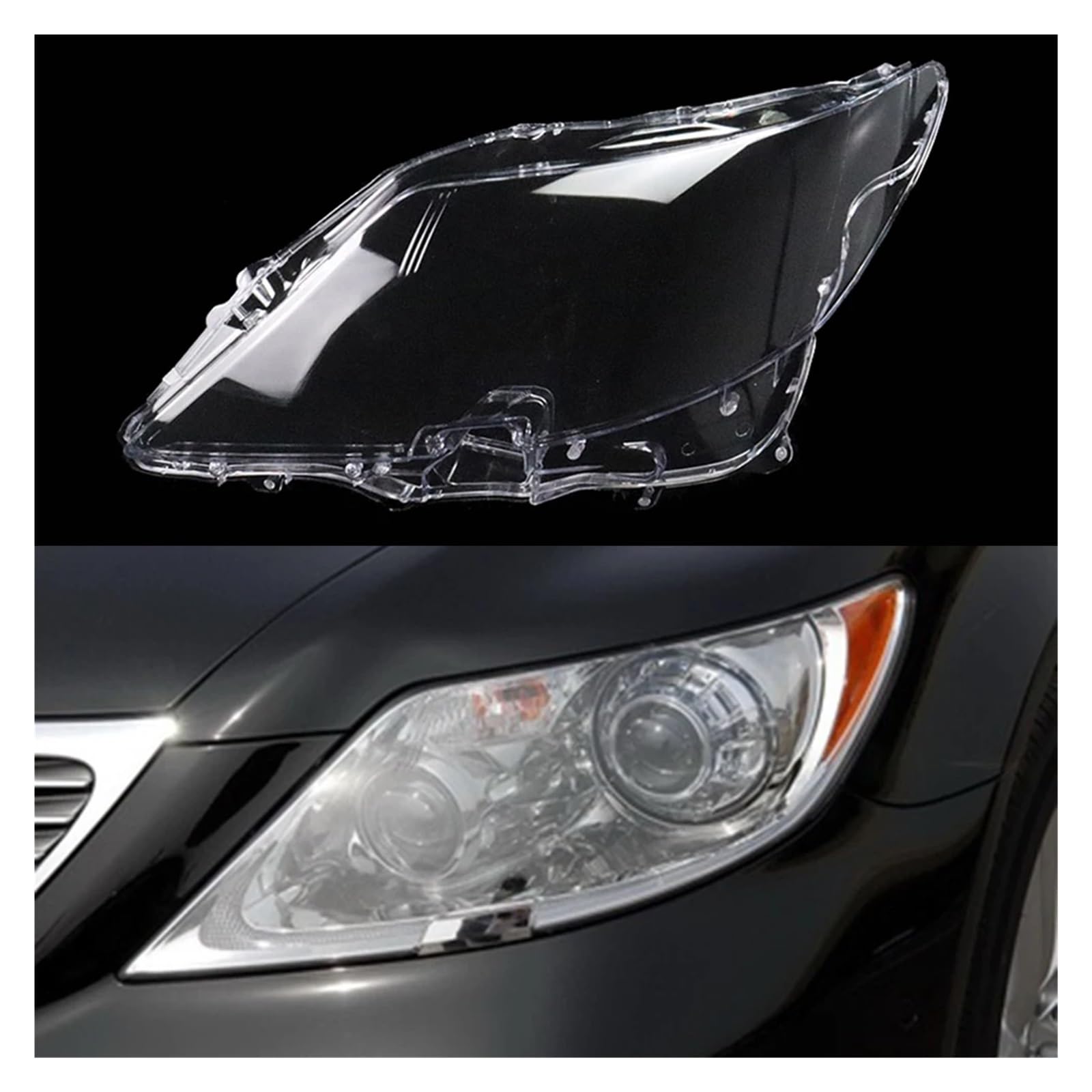 ZHANGAILINGBI Auto-Scheinwerfer-Abdeckung, Glasschale, Frontscheinwerfer, transparenter Lampenschirm, Auto-Licht-Lampe, kompatibel mit Lexus LS460 2006 2007 2008 2009(Left) von ZHANGAILINGBI