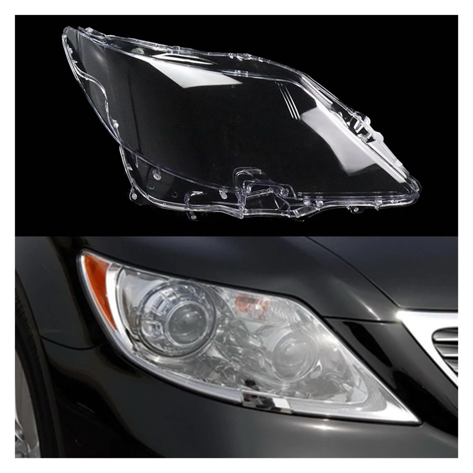 ZHANGAILINGBI Auto-Scheinwerfer-Abdeckung, Glasschale, Frontscheinwerfer, transparenter Lampenschirm, Auto-Licht-Lampe, kompatibel mit Lexus LS460 2006 2007 2008 2009(Right) von ZHANGAILINGBI