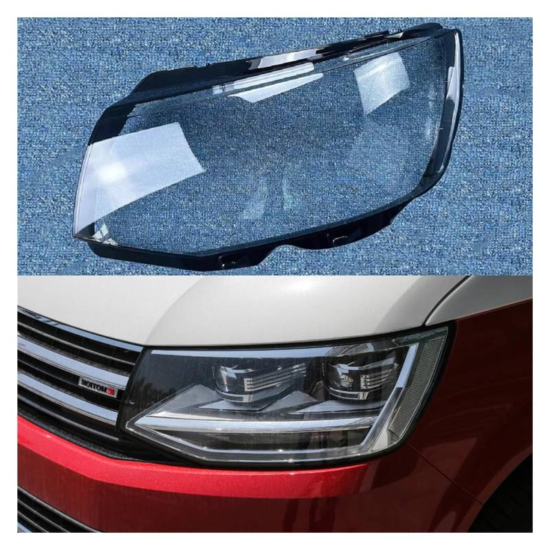 ZHANGAILINGBI Auto Scheinwerfer Abdeckung Objektiv Glas Shell Scheinwerfer Transparent Lampenschirm Auto Licht Lampe Kompatibel for VW Multivan T6 2016-2020(Left) von ZHANGAILINGBI