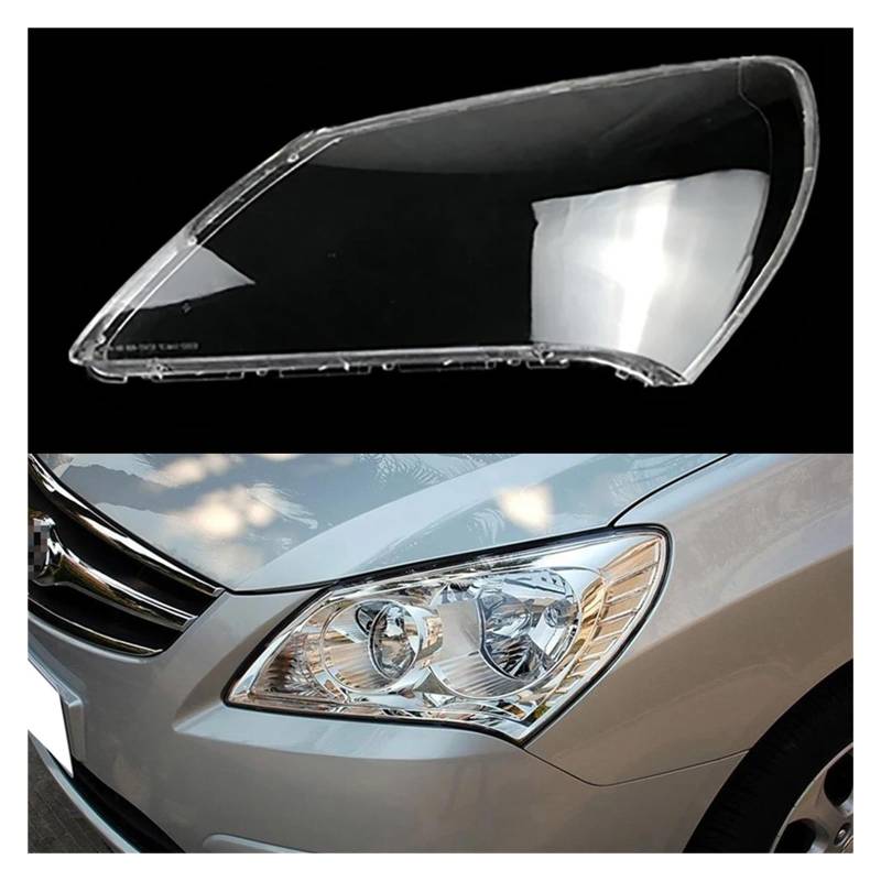 ZHANGAILINGBI Auto-Scheinwerfergehäuse, Lampenschirm, Scheinwerferabdeckung, Lampe, Scheinwerfer, Glaslinse, kompatibel mit Hyundai Elantra 2008 2009 2010. Auto-Lichtkappen(Left) von ZHANGAILINGBI