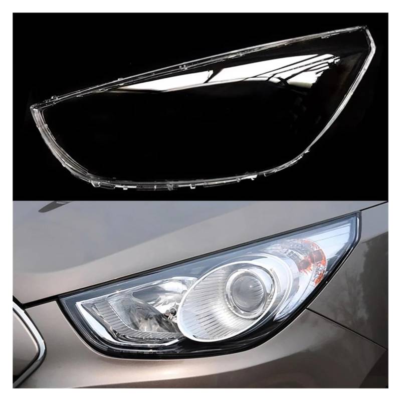 ZHANGAILINGBI Auto Transparent Lampenschirm Lampe Shell Front Scheinwerfer Glas Scheinwerfer Abdeckung Maske Kompatibel for Hyundai IX35 2009 2010 2011 2012(Left) von ZHANGAILINGBI