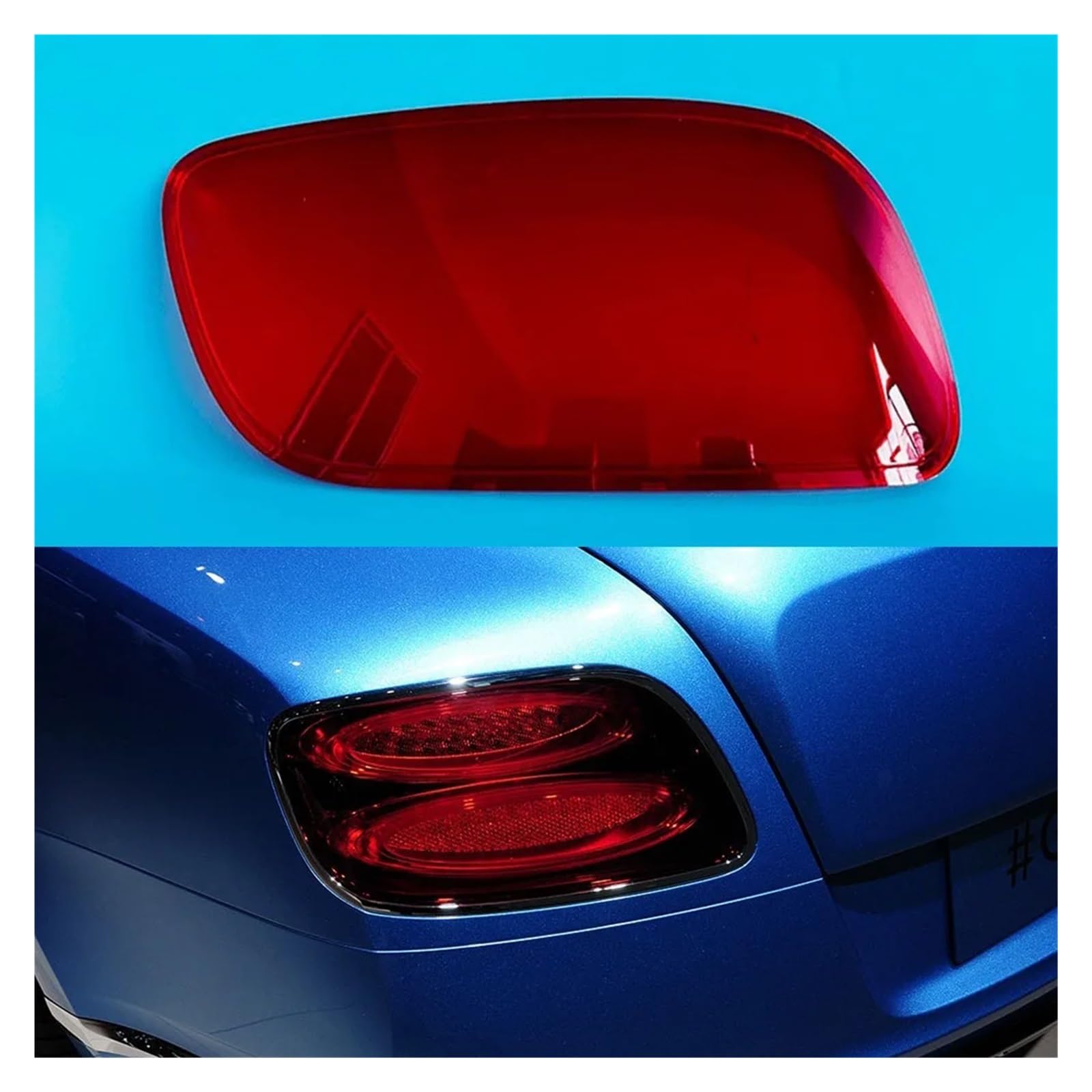 ZHANGAILINGBI Autogehäuse Rücklichtkappen kompatibel for Bentley Continental GT 2014–2017 Auto-Rücklichtabdeckung Lampenschirm Lampenabdeckung Rücklicht-Lichtschale(Left) von ZHANGAILINGBI