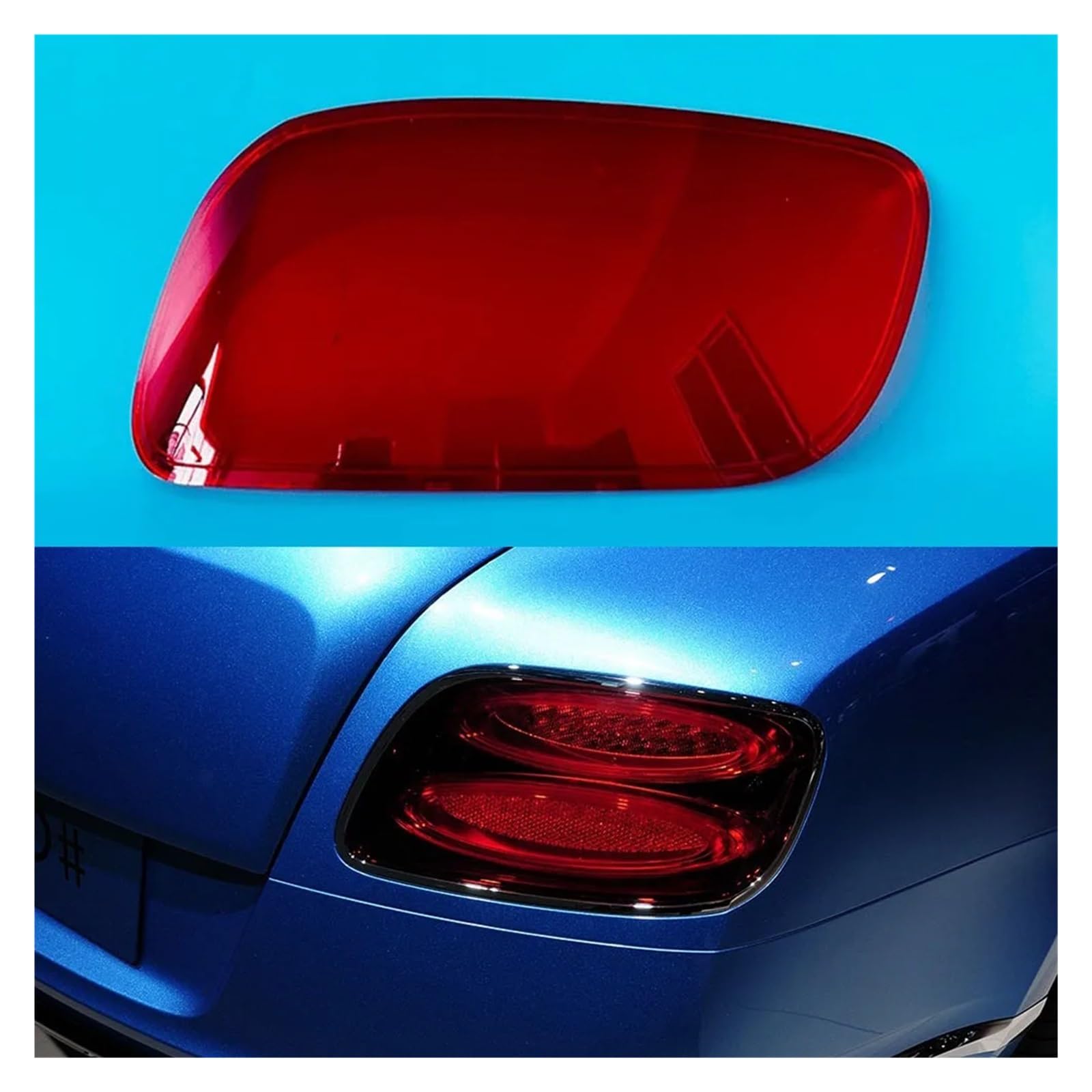 ZHANGAILINGBI Autogehäuse Rücklichtkappen kompatibel for Bentley Continental GT 2014–2017 Auto-Rücklichtabdeckung Lampenschirm Lampenabdeckung Rücklicht-Lichtschale(Right) von ZHANGAILINGBI