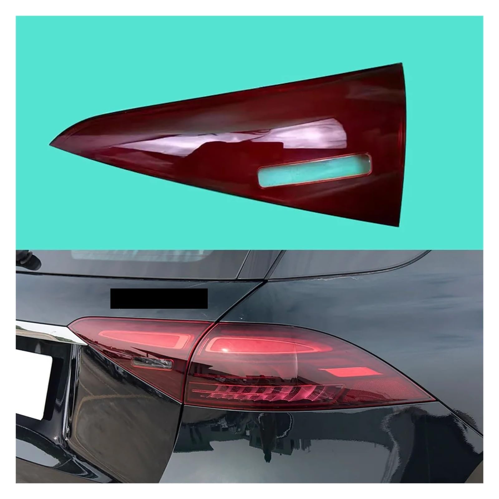 ZHANGAILINGBI Autozubehör, kompatibel mit Mercedes-Benz GLE W167 2024, Rücklichtschale, Rücklichtabdeckung, Lichtmaske, Ersatz for den Original-Lampenschirm(Inside Right) von ZHANGAILINGBI