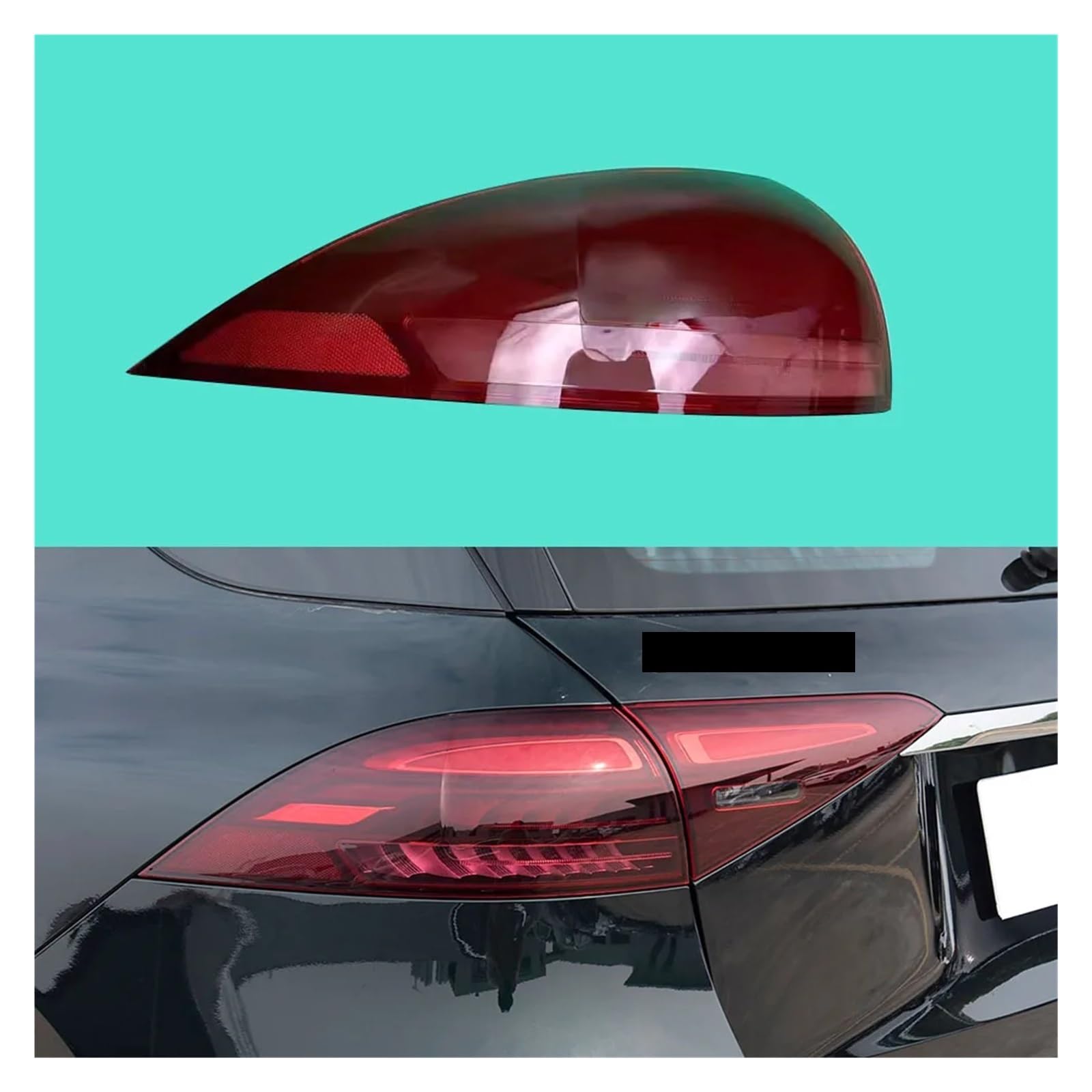 ZHANGAILINGBI Autozubehör, kompatibel mit Mercedes-Benz GLE W167 2024, Rücklichtschale, Rücklichtabdeckung, Lichtmaske, Ersatz for den Original-Lampenschirm(Outside Left) von ZHANGAILINGBI