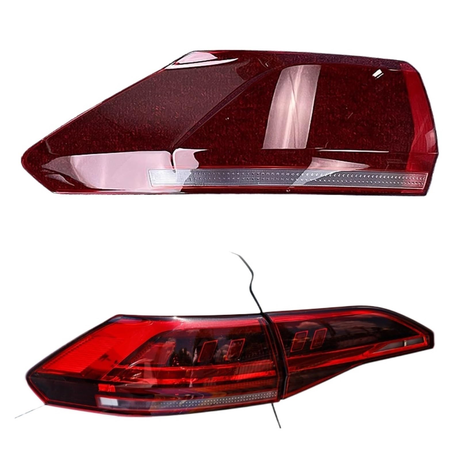 ZHANGAILINGBI Hinten Auto Rücklicht Abdeckung Kompatibel for VW Bora 2022 2023 Auto Rücklicht Lampenschirm Lampcover Rücklicht Licht Kappen Glas objektiv Sh(Outside Left) von ZHANGAILINGBI