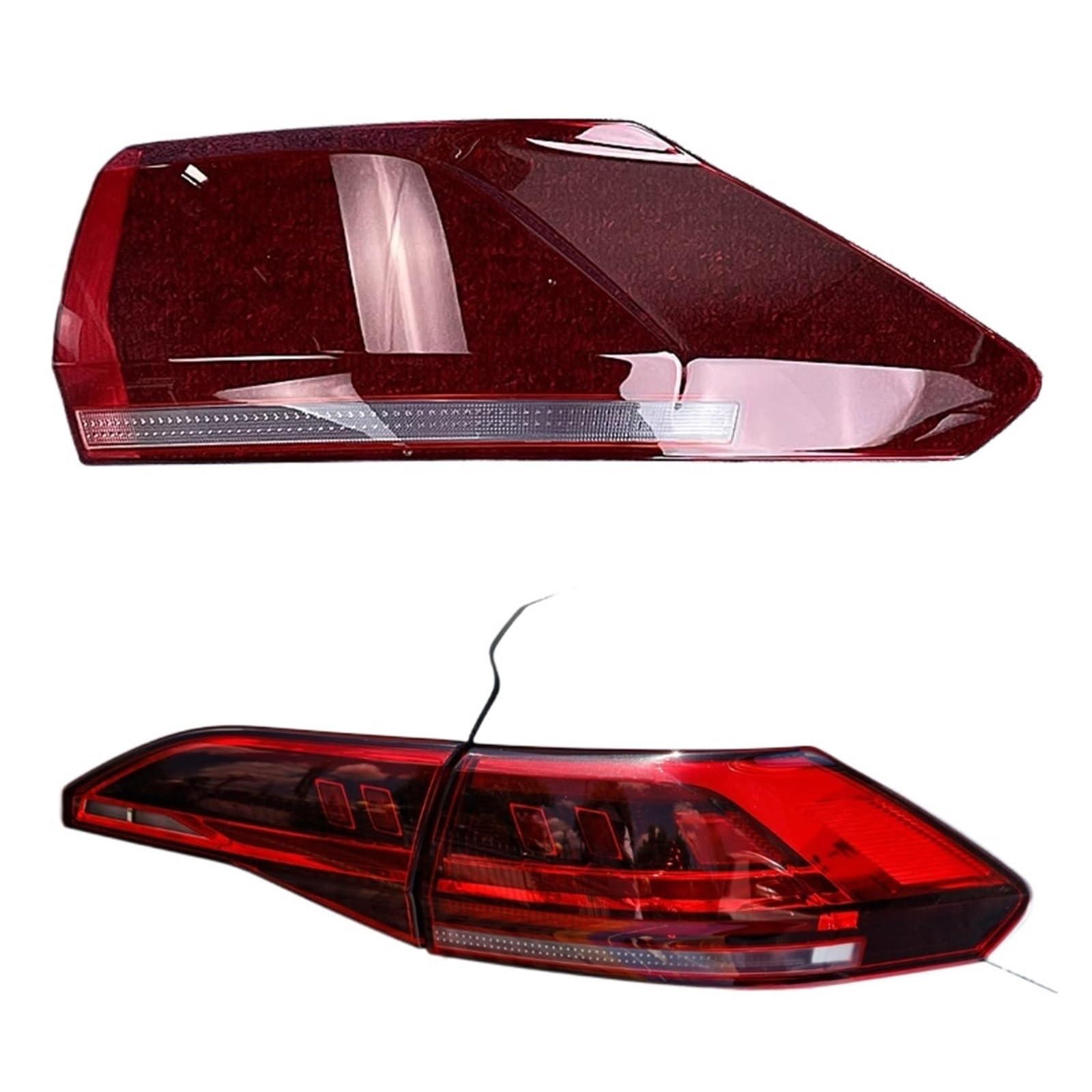 ZHANGAILINGBI Hinten Auto Rücklicht Abdeckung Kompatibel for VW Bora 2022 2023 Auto Rücklicht Lampenschirm Lampcover Rücklicht Licht Kappen Glas objektiv Sh(Outside Right) von ZHANGAILINGBI