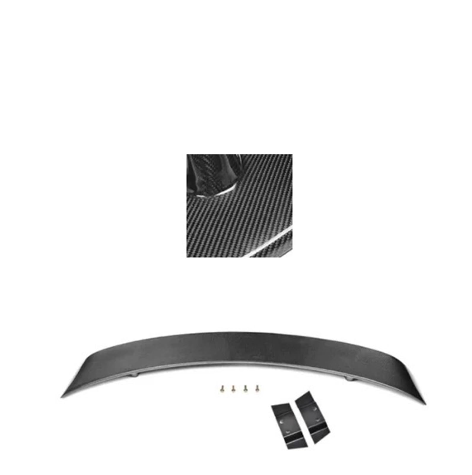 ZHANGAILINGBI Kohlefaser/FRP Auto-Heckkofferraum-Racing-Spoilerdeckel, kompatibel for R8 GT V8 V10 2008–2015, 2-türiger Spoiler, Kofferraumflügel, Lippe, Karosserie-Kits(Carbon Fiber 1) von ZHANGAILINGBI