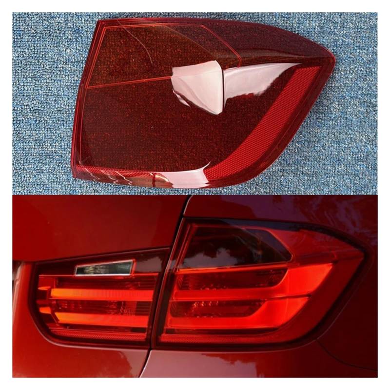 ZHANGAILINGBI Kompatibel for BMW 3er 2013 2014 2015, Auto-Rücklichtgehäuse, Bremslichtgehäuse, ersetzen Sie die Auto-Hecklampengehäuse-Abdeckungsmaske, den Lampenschirm(Outside Right) von ZHANGAILINGBI