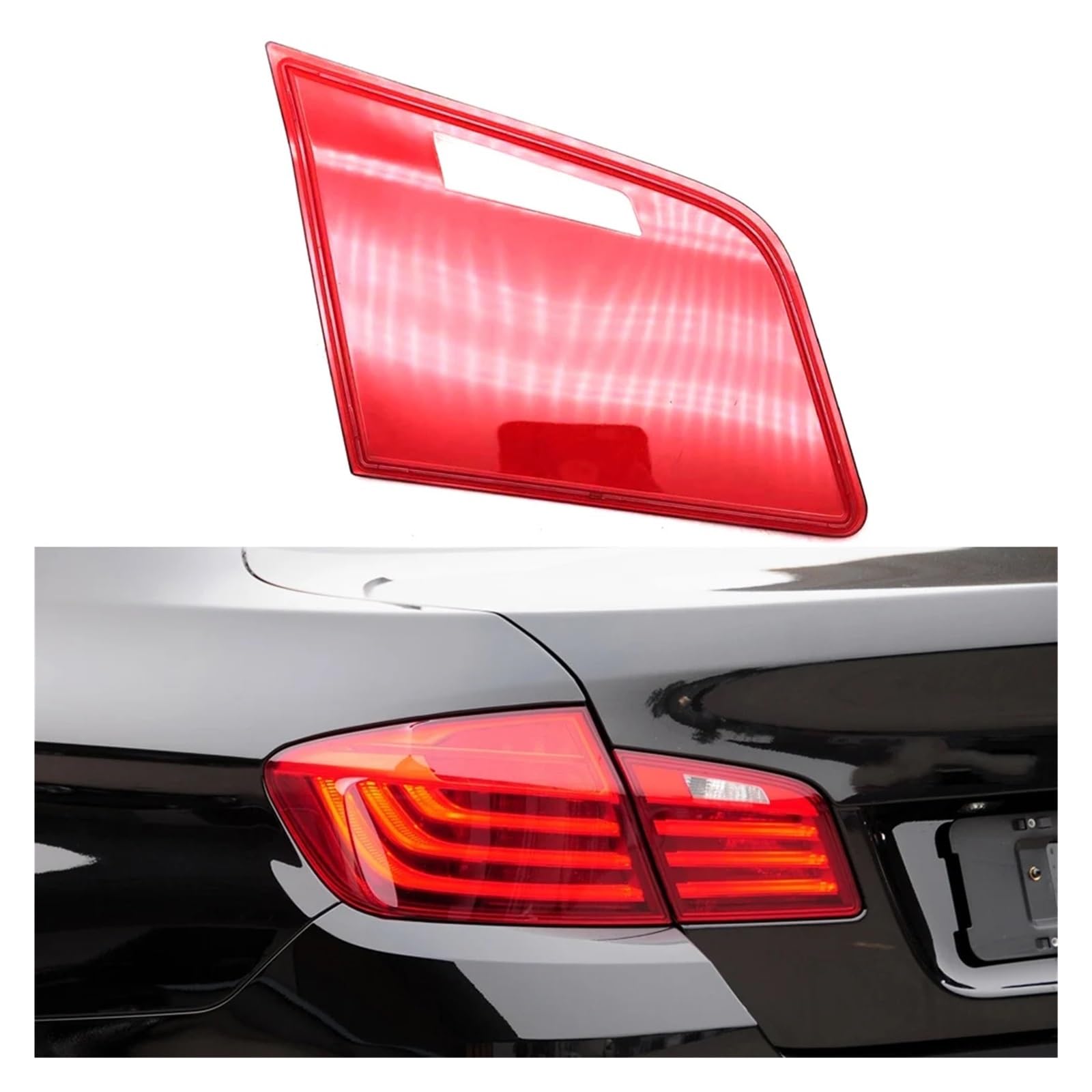 ZHANGAILINGBI Kompatibel for BMW 5er F18 2014 2015 2016 2017 Auto-Rücklichtgehäuse Bremslichtgehäuse Auto-Rücklichtgehäuse-Abdeckungsmaske Lampenschirm(Inside Left) von ZHANGAILINGBI