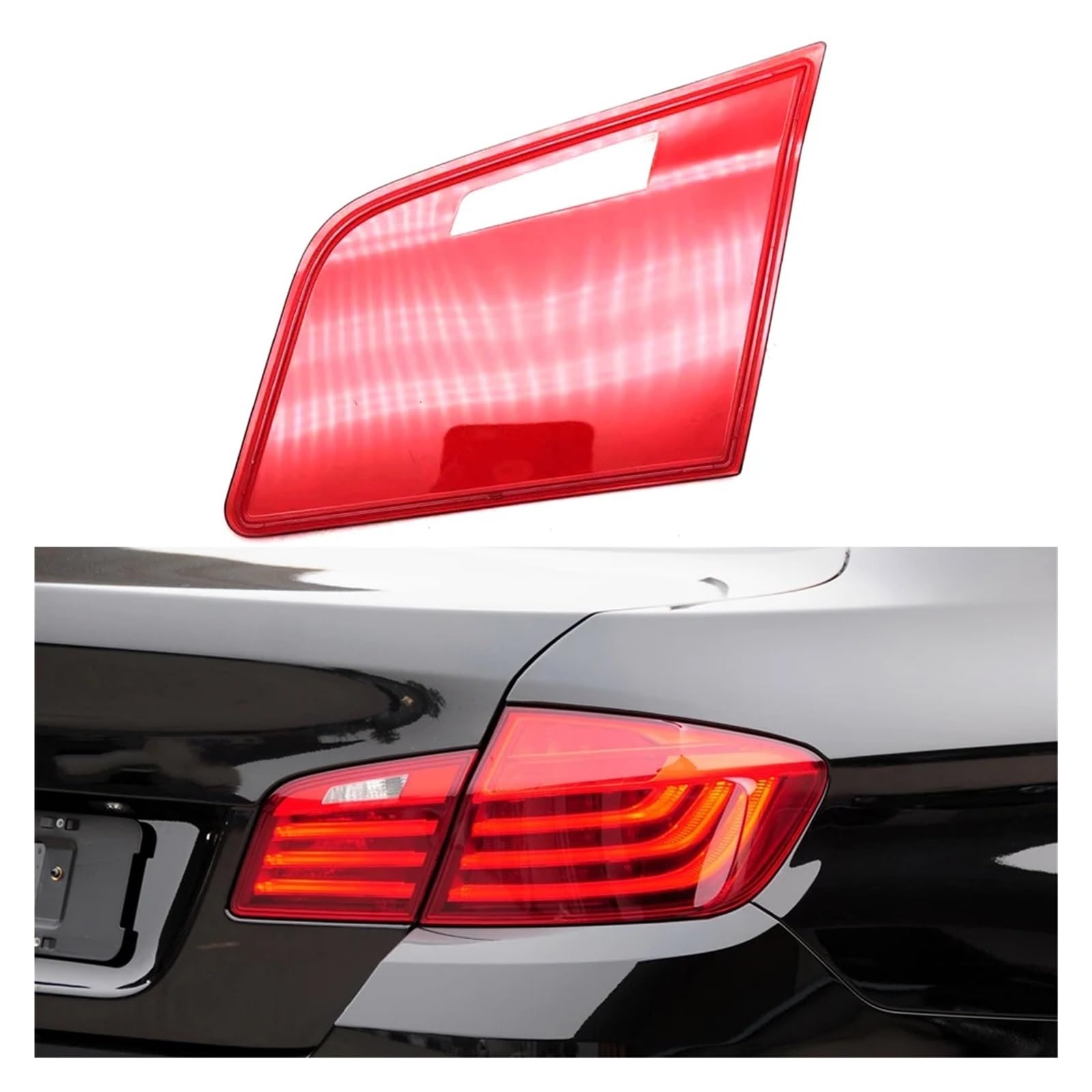 ZHANGAILINGBI Kompatibel for BMW 5er F18 2014 2015 2016 2017 Auto-Rücklichtgehäuse Bremslichtgehäuse Auto-Rücklichtgehäuse-Abdeckungsmaske Lampenschirm(Inside Right) von ZHANGAILINGBI