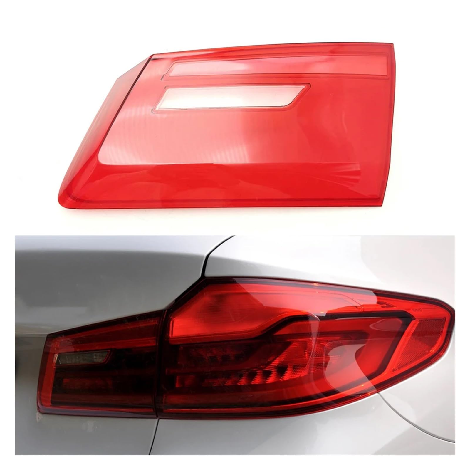 ZHANGAILINGBI Kompatibel for BMW 5er G38 525 530 540Li 2018 2019 2020 Auto-Hecklichtgehäuse Bremslichtgehäuse Ersetzen Sie die Auto-Hecklampengehäuseabdeckung(Inside Right) von ZHANGAILINGBI