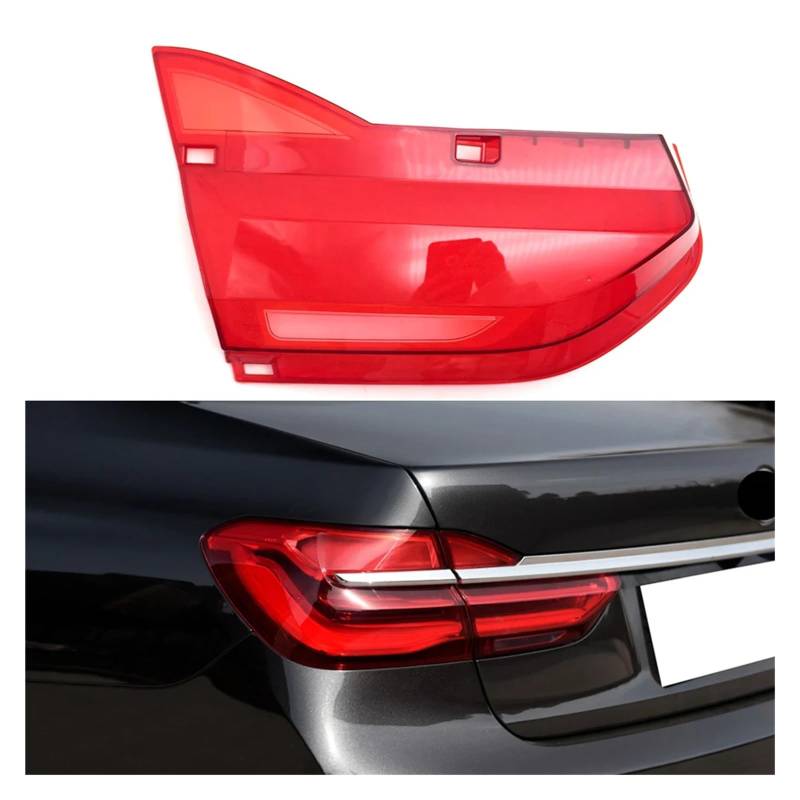 ZHANGAILINGBI Kompatibel for BMW 7er G12 2016 2017 2018. Rücklichtgehäuse, Bremslichtgehäuse, Ersatz for Auto-Hecklampengehäuse, Abdeckungsmaske, Lampenschirm(Inside Left) von ZHANGAILINGBI