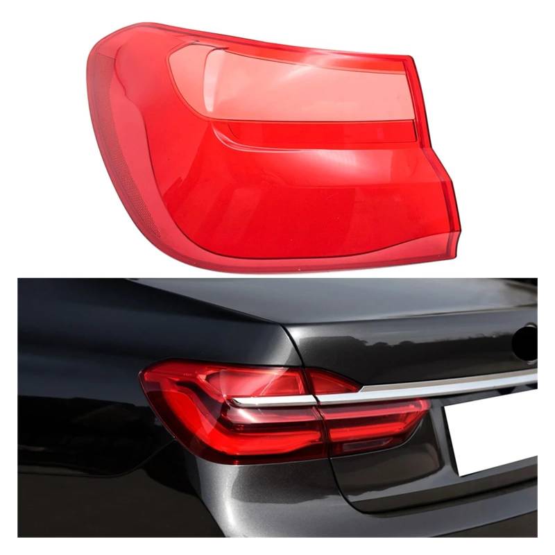 ZHANGAILINGBI Kompatibel for BMW 7er G12 2016 2017 2018. Rücklichtgehäuse, Bremslichtgehäuse, Ersatz for Auto-Hecklampengehäuse, Abdeckungsmaske, Lampenschirm(Outside Left) von ZHANGAILINGBI