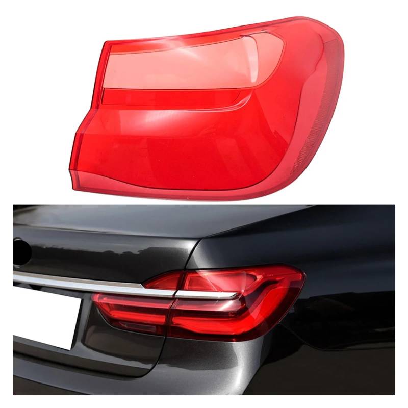 ZHANGAILINGBI Kompatibel for BMW 7er G12 2016 2017 2018. Rücklichtgehäuse, Bremslichtgehäuse, Ersatz for Auto-Hecklampengehäuse, Abdeckungsmaske, Lampenschirm(Outside Right) von ZHANGAILINGBI