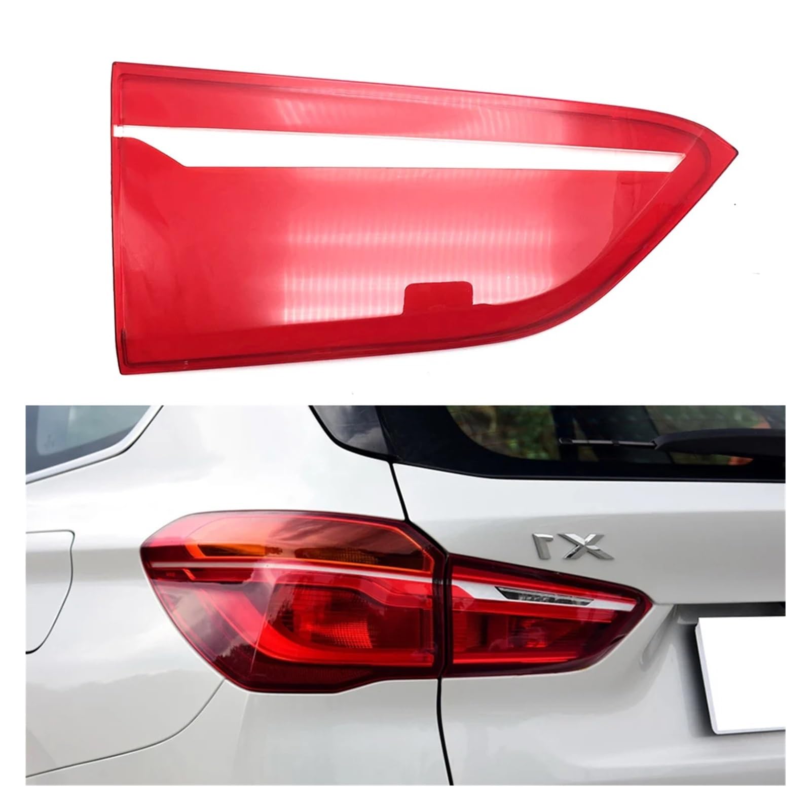 ZHANGAILINGBI Kompatibel for BMW X1 2016 2017 2018 2019 Auto-Rücklichtgehäuse Bremslichtgehäuse Ersetzen Sie die Auto-Hecklampengehäuse-Abdeckungsmaske Lampenschirm(Inside Left) von ZHANGAILINGBI