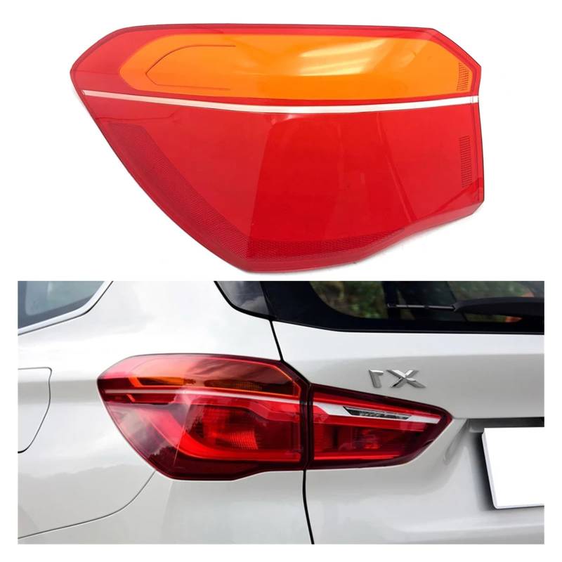 ZHANGAILINGBI Kompatibel for BMW X1 2016 2017 2018 2019 Auto-Rücklichtgehäuse Bremslichtgehäuse Ersetzen Sie die Auto-Hecklampengehäuse-Abdeckungsmaske Lampenschirm(Outside Left) von ZHANGAILINGBI