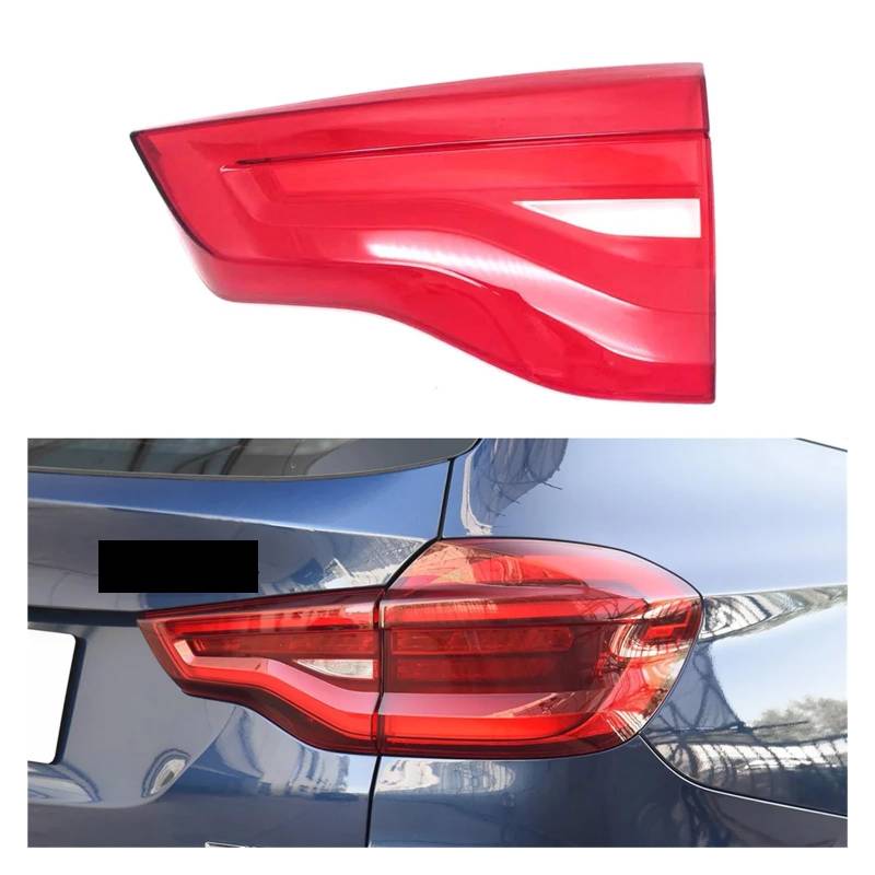 ZHANGAILINGBI Kompatibel for BMW X3 2018 2019 2020 2021 Auto-Rücklichtgehäuse Bremslichtgehäuse Ersetzen Sie die Auto-Hecklampengehäuse-Abdeckungsmaske Lampenschirm(Inside Right) von ZHANGAILINGBI