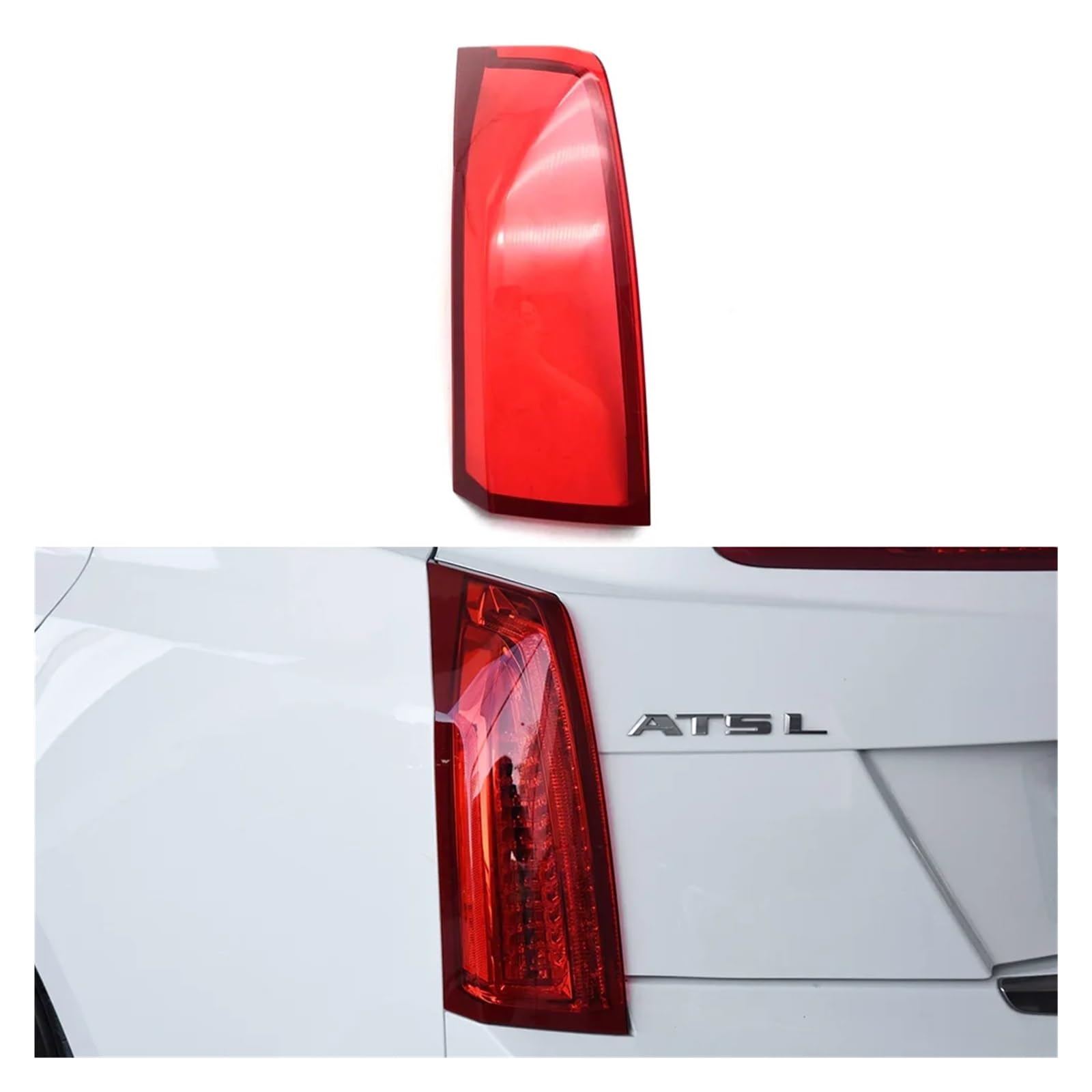 ZHANGAILINGBI Kompatibel for Cadillac ATS ATS-L 2013–2017, Auto-Rücklichtgehäuse, Bremslichtgehäuse, ersetzen Sie den Lampenschirm der Auto-Heckgehäuseabdeckung(Red Left) von ZHANGAILINGBI