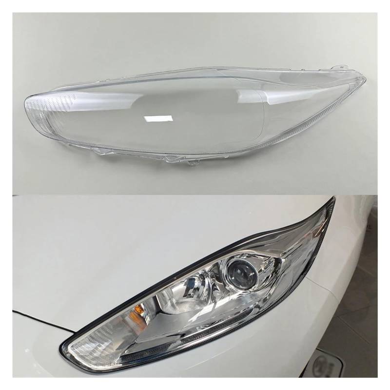 ZHANGAILINGBI Kompatibel for Ford Fiesta 2013 2014 2015. Scheinwerferabdeckung, transparente Lampen-Scheinwerfer-Shell-Linse, ersetzen Sie den Original-Lampenschirm(Left) von ZHANGAILINGBI