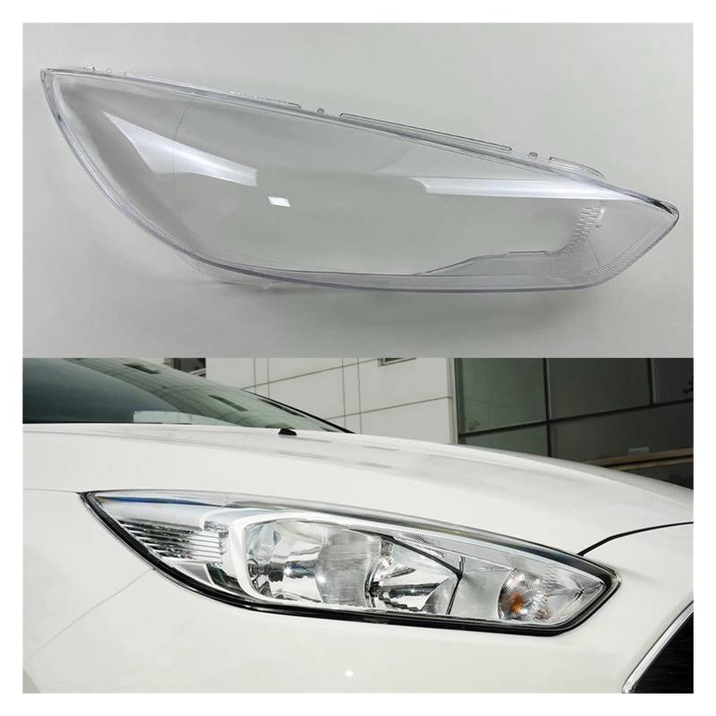 ZHANGAILINGBI Kompatibel for Ford Focus 2015 2016 2017 2018 Frontscheinwerferabdeckung Transparente Scheinwerferschale Lampenlinse Ersetzen Sie den Original-Lampenschirm(Right) von ZHANGAILINGBI