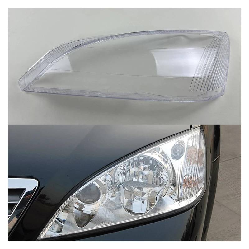 ZHANGAILINGBI Kompatibel for Ford Mondeo 2004–2007. Scheinwerfer-Lampenabdeckung, Scheinwerferschale, transparente Maskenlinse, ersetzt den Original-Lampenschirm(Left) von ZHANGAILINGBI