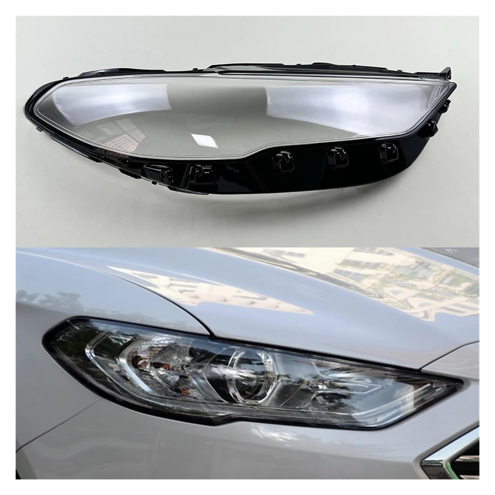 ZHANGAILINGBI Kompatibel for Ford Mondeo 2017 2018 2019 2020. Scheinwerferabdeckung, transparenter Lampenschirm, Scheinwerfergehäuse. Ersetzen Sie die Originallinse(Right) von ZHANGAILINGBI