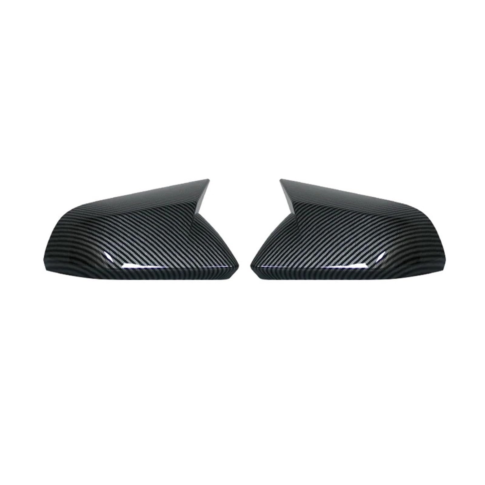 ZHANGAILINGBI Kompatibel for Ford Mustang 2015–2020, Auto-Rückspiegel-Abdeckung, Flügelkappe, Außentür, Rückansicht, Gehäuseverkleidung, Aufkleber aus Kohlefaser(No Light Carbon) von ZHANGAILINGBI