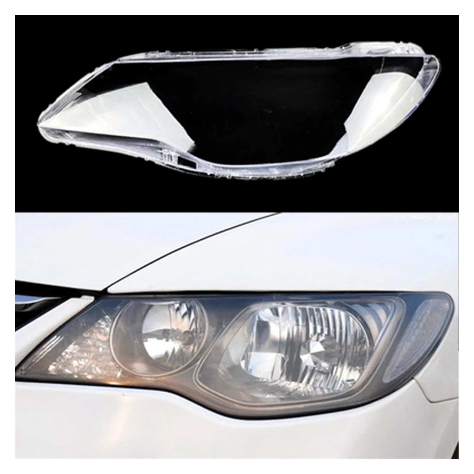 ZHANGAILINGBI Kompatibel for Honda Ciimo 2012 2013 2014 2015 Auto Glas Scheinwerfer Lampenabdeckung Shell Auto Lampenschirm Scheinwerfer Objektiv Abdeckung Kopf Lampe Licht Fall(Left) von ZHANGAILINGBI