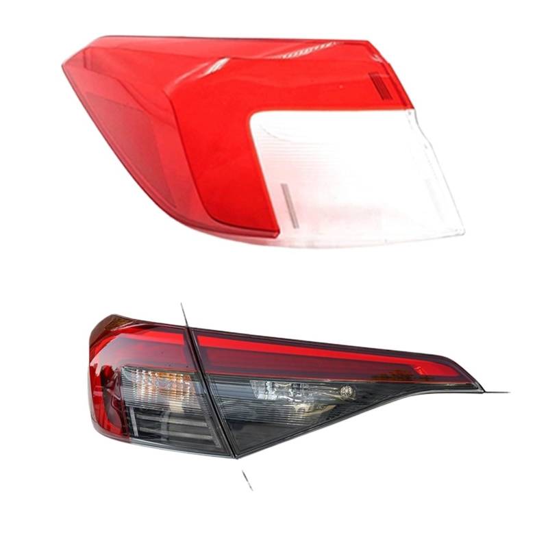 ZHANGAILINGBI Kompatibel for Honda Civic 2022 2023 Auto Hinten Rücklicht Shell Bremslicht Shell Ersatz Auto Hinten Shell Abdeckung Lampenschirm(Outside Left) von ZHANGAILINGBI