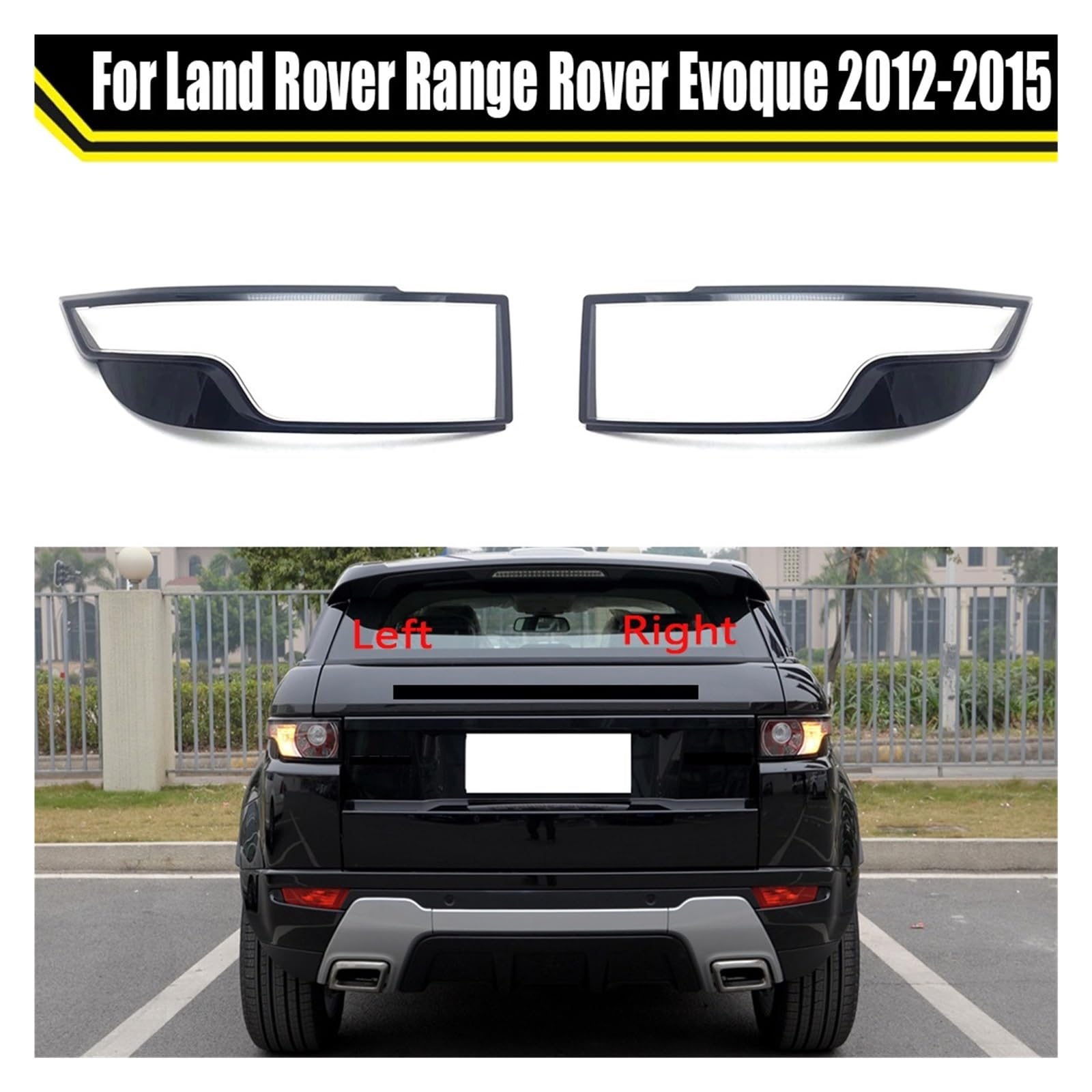 ZHANGAILINGBI Kompatibel for Land Rover Range Rover Evoque 2012 2013 2014 2015. Auto-Rücklichtgehäuse, Bremslichtgehäuse, ersetzen Sie die Auto-Heckgehäuseabdeckung(Left) von ZHANGAILINGBI