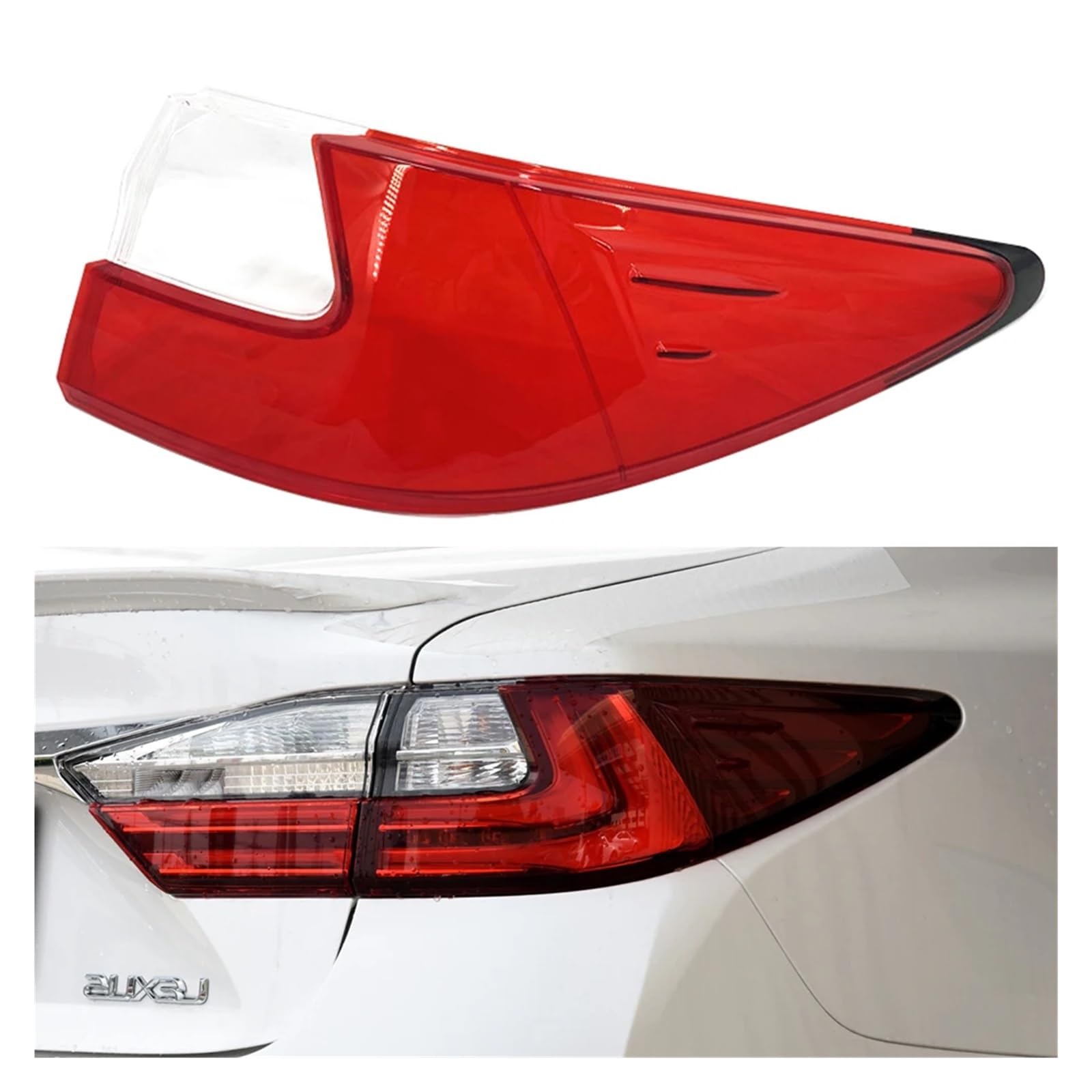 ZHANGAILINGBI Kompatibel for Lexus ES ES200 ES250 ES300h 2015 2016 2017 Auto Hinten Rücklicht Shell Bremslichter Shell Auto Hinten Shell Abdeckung Maske Lampenschirm(Outside Right) von ZHANGAILINGBI