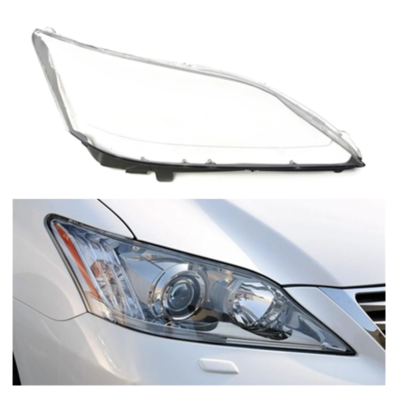 ZHANGAILINGBI Kompatibel for Lexus ES240 ES350 2009 2010 2011 2012 Auto-Scheinwerfer-Lampenabdeckung, Glas, Lampenschale, Scheinwerfer-Abdeckung, transparenter Lampenschirm(Right) von ZHANGAILINGBI