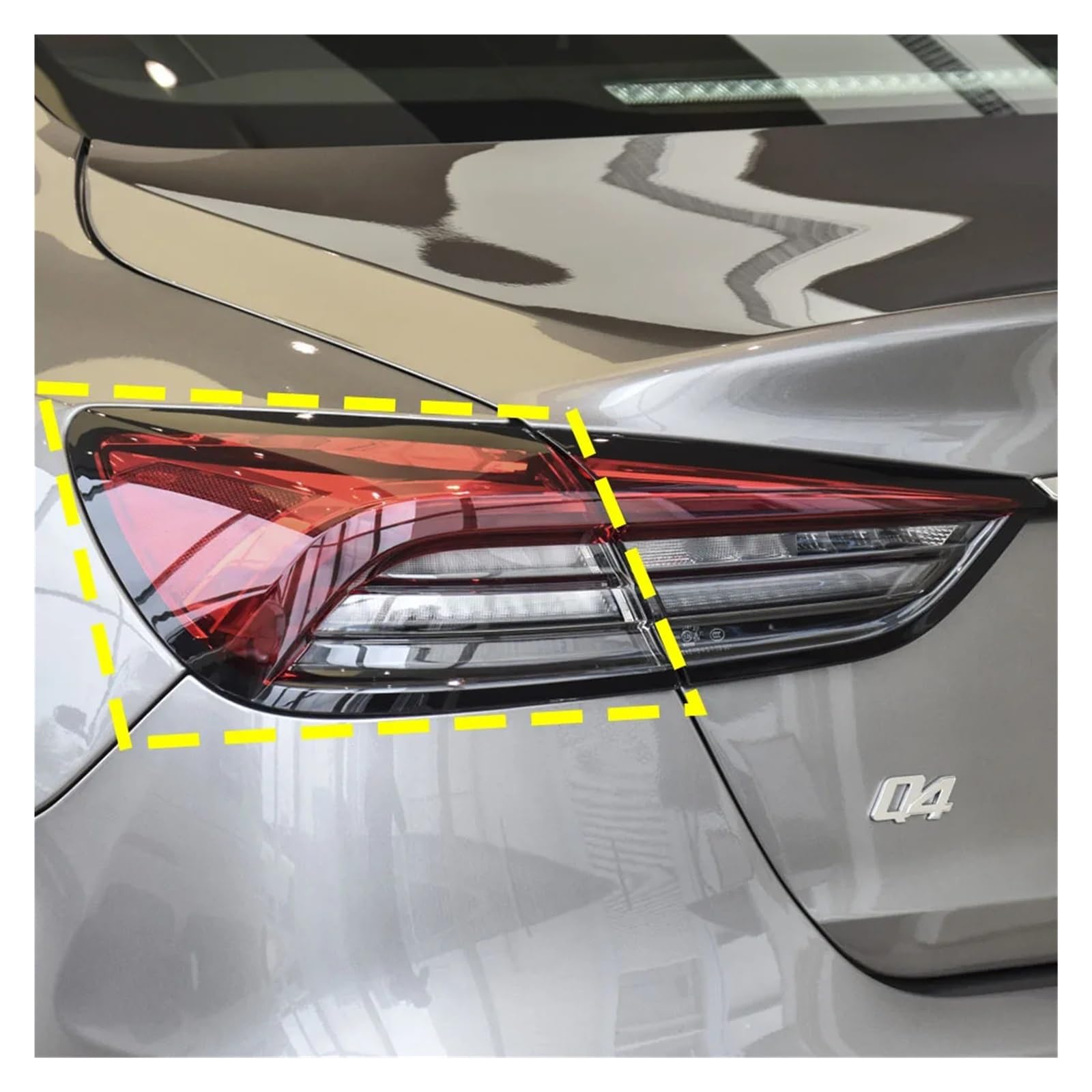 ZHANGAILINGBI Kompatibel for Maserati Quattroporte 2021 2022. Rücklichtgehäuse, Bremslichtgehäuse, Ersatz for Auto-Hecklampengehäuse, Abdeckungsmaske, Lampenschirm(Outside Left) von ZHANGAILINGBI