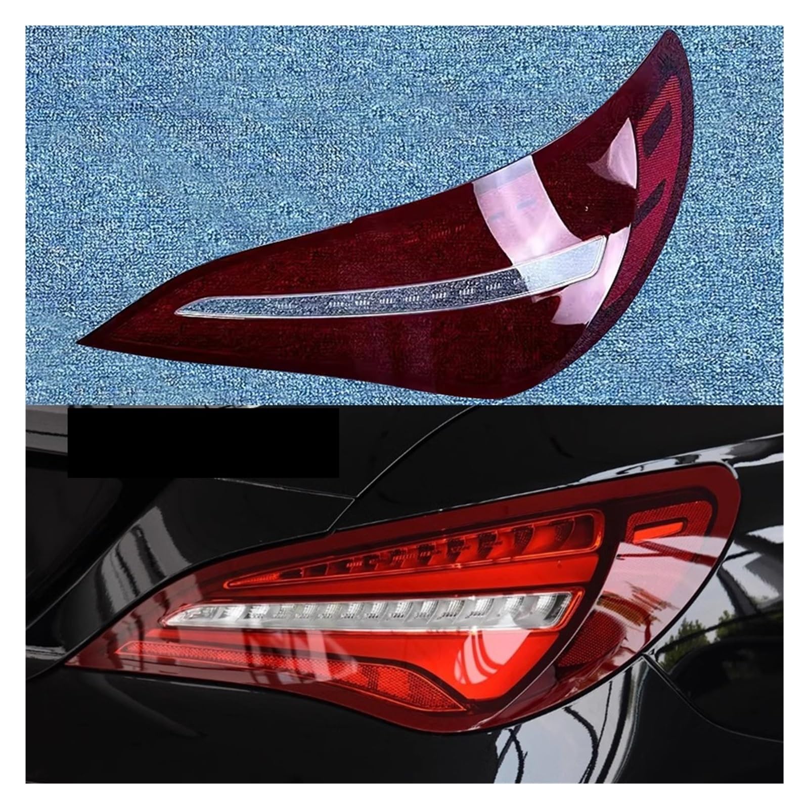 ZHANGAILINGBI Kompatibel for Mercedes-Benz CLA W117 2017 2018 2019. Auto-Rücklichtgehäuse, Bremslichtgehäuse, ersetzen Sie den Auto-Heckgehäuse-Abdeckungs-Lampenschirm(Right) von ZHANGAILINGBI