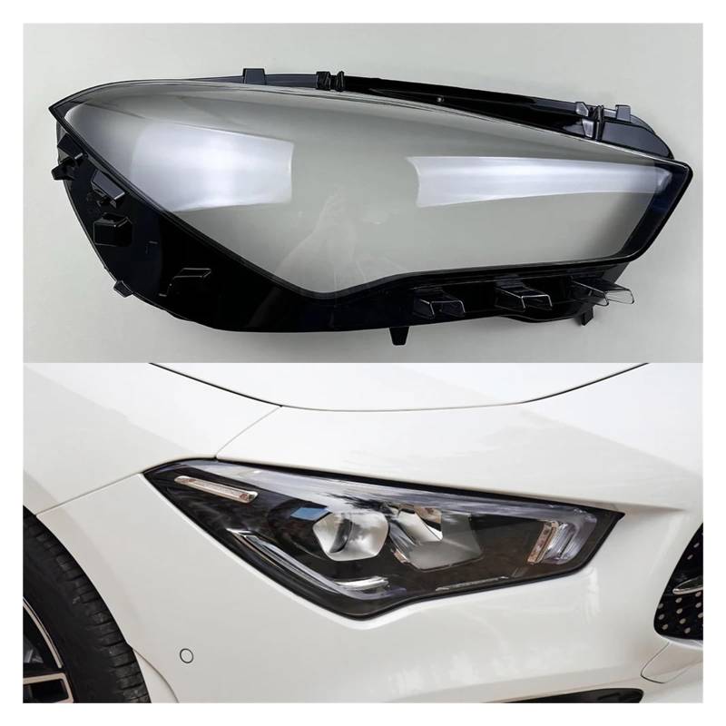 ZHANGAILINGBI Kompatibel for Mercedes-Benz CLA W118 2020 2021 2022 Lampenabdeckung Scheinwerferschale Transparenter Lampenschirm Scheinwerferschirmlinse(Right) von ZHANGAILINGBI