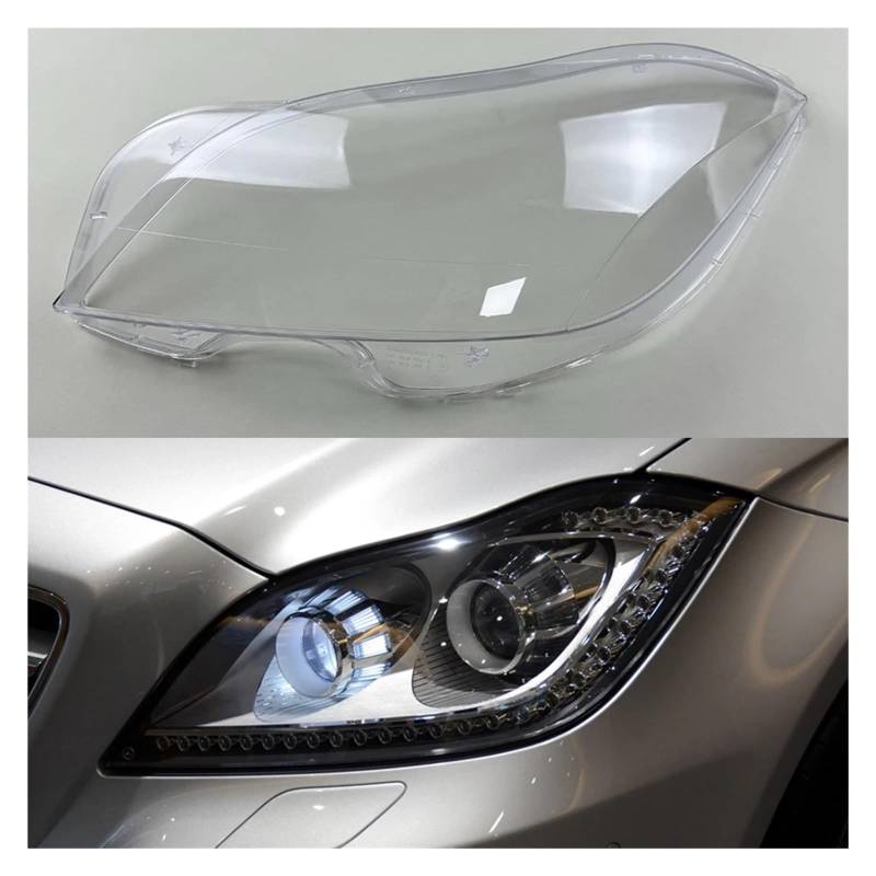 ZHANGAILINGBI Kompatibel for Mercedes-Benz CLS W218 CLS260 CLS300 CLS350 2012–2015. Scheinwerferabdeckung, transparenter Lampenschirm, Scheinwerferschale(Left) von ZHANGAILINGBI