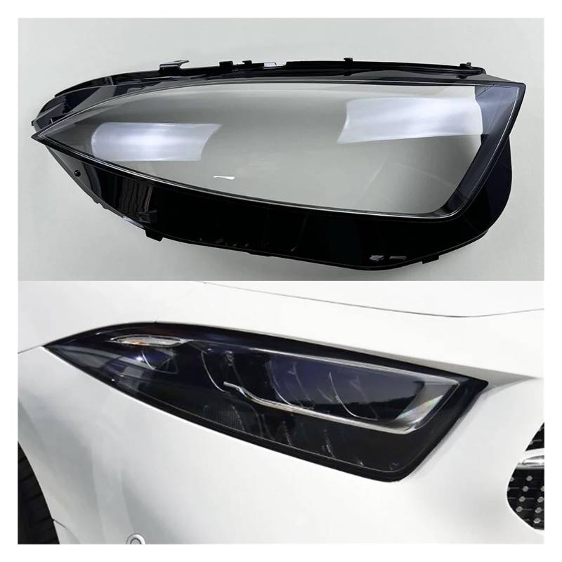 ZHANGAILINGBI Kompatibel for Mercedes-Benz CLS W257 2018–2022. Frontscheinwerferabdeckung, transparenter Lampenschirm, Scheinwerferschale, Lampenschirm(Right) von ZHANGAILINGBI