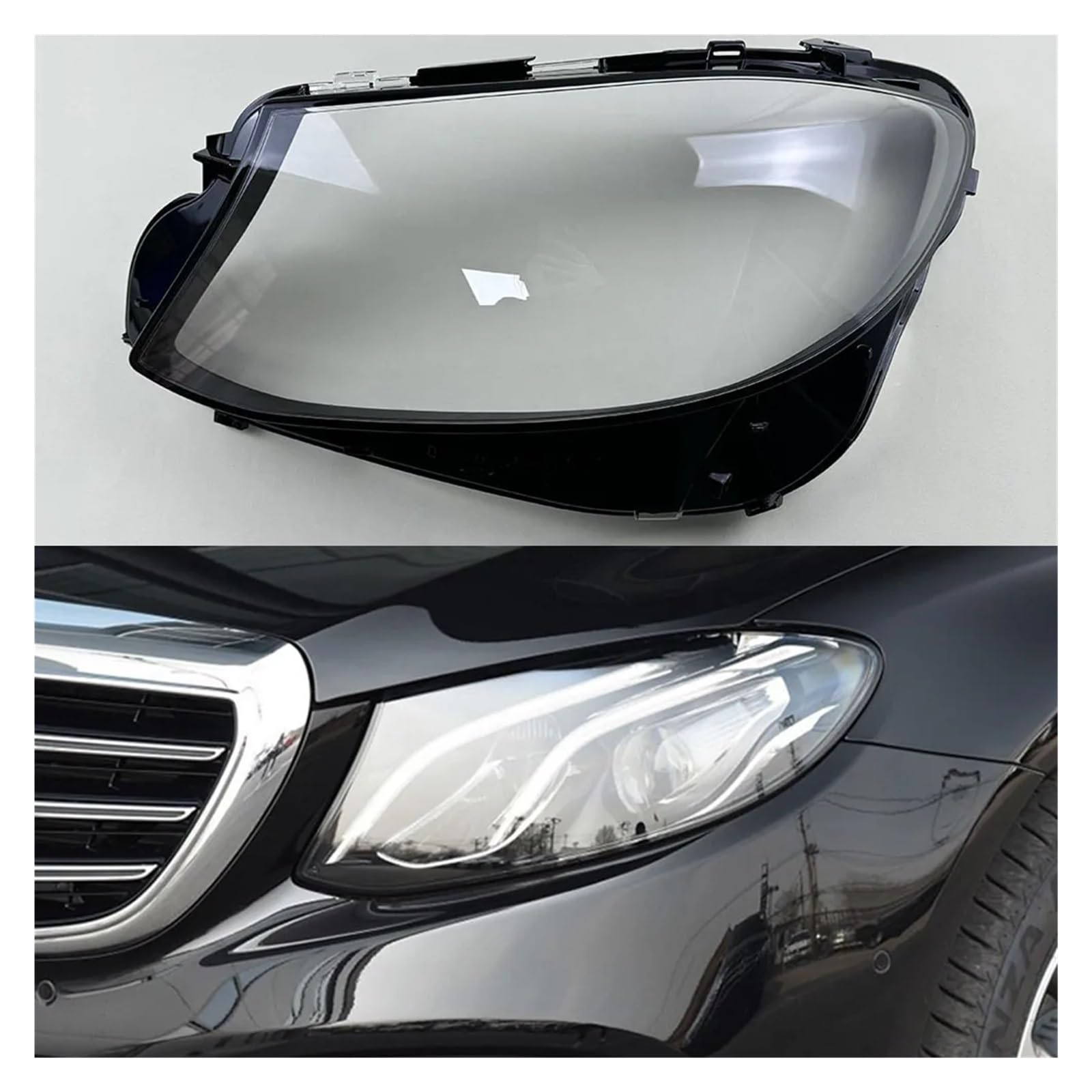 ZHANGAILINGBI Kompatibel for Mercedes-Benz E-Klasse W213 E200L E300L E320L 2016–2020. Frontscheinwerfer-Glasabdeckung, Scheinwerfer, transparente Schale, Linsengehäuse(Left) von ZHANGAILINGBI