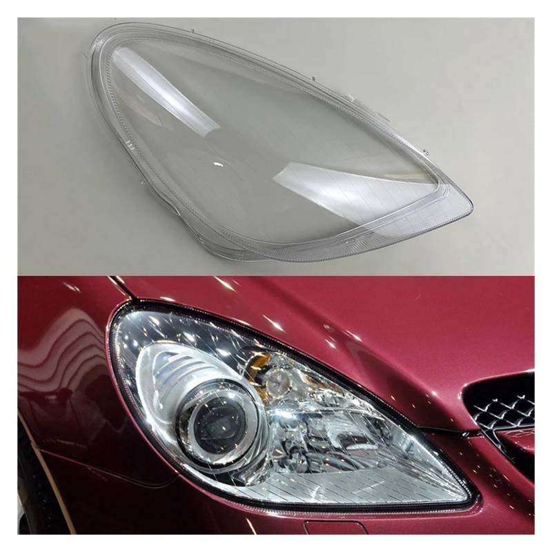 ZHANGAILINGBI Kompatibel for Mercedes-Benz SLK-Klasse W171 SLK280 300 350 2004–2010. Scheinwerferabdeckung, transparenter Lampenschirm, Scheinwerfergehäuse(Right) von ZHANGAILINGBI