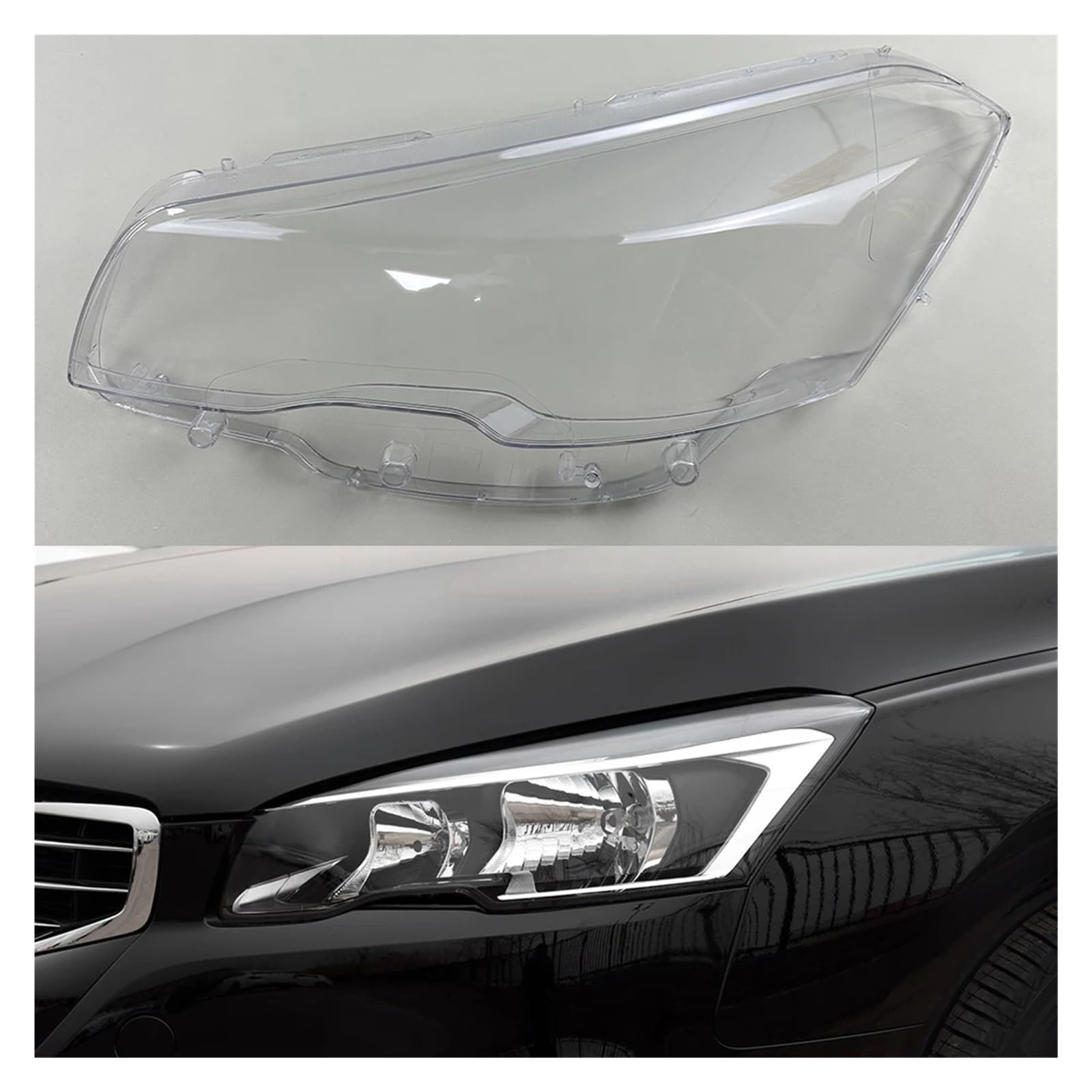 ZHANGAILINGBI Kompatibel for Peugeot 508 2015 2016 2017. Scheinwerferabdeckung, transparenter Lampenschirm, Scheinwerfergehäuse, Linse, ersetzt den Original-Lampenschirm(Left) von ZHANGAILINGBI